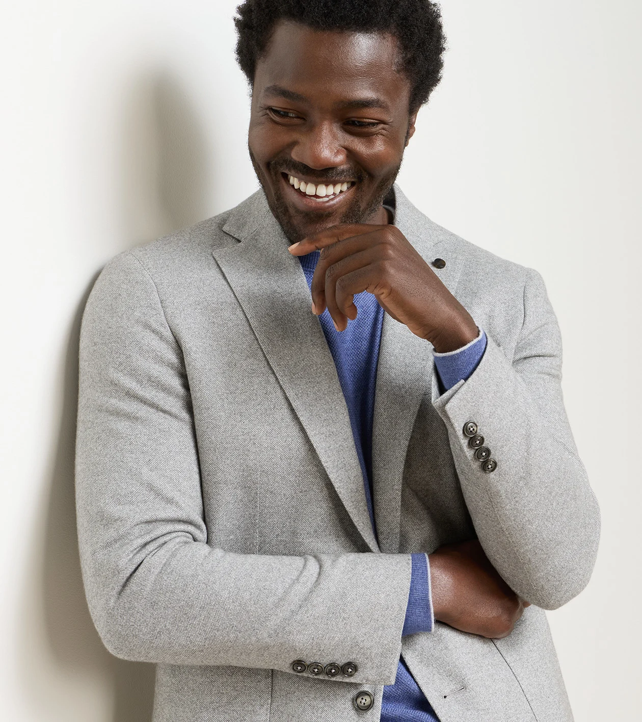 Lancaster Knit Soft Jacket in Gale Grey - Alternate Image 3