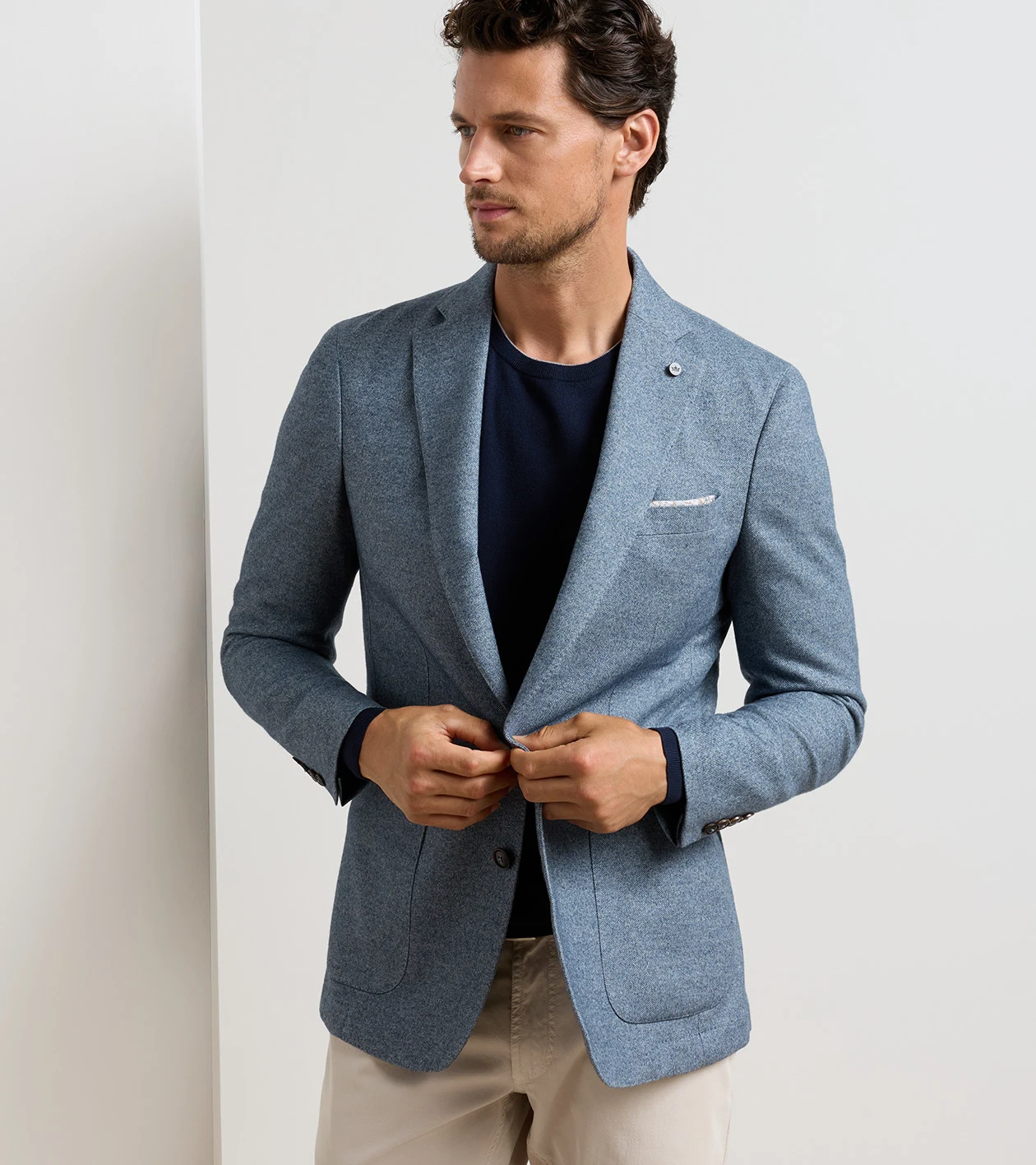 Lancaster Knit Soft Jacket in STORM - Alternate Image 4