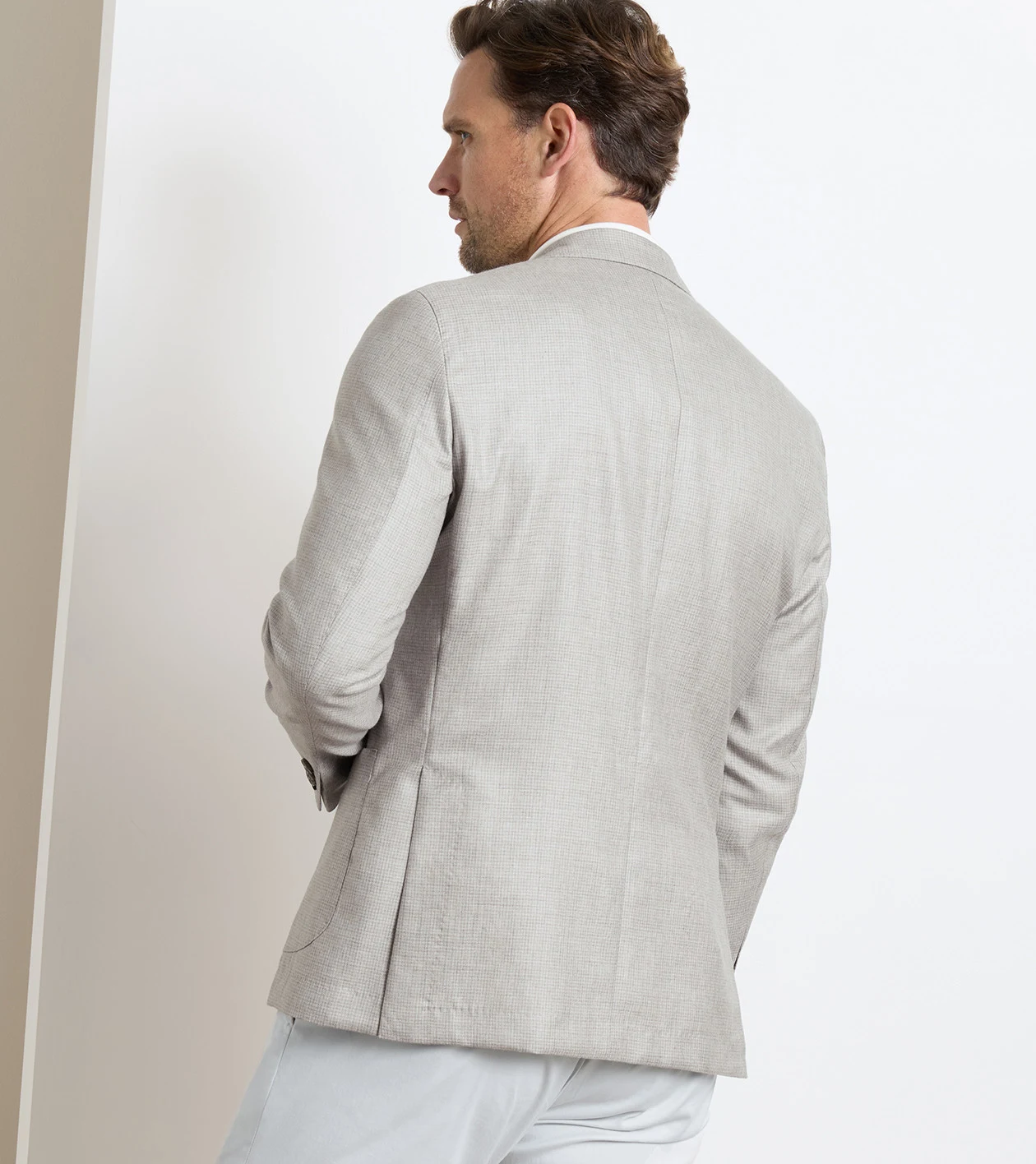 Cypress Houndstooth Soft Jacket in BISCOTTI - Alternate Image 2