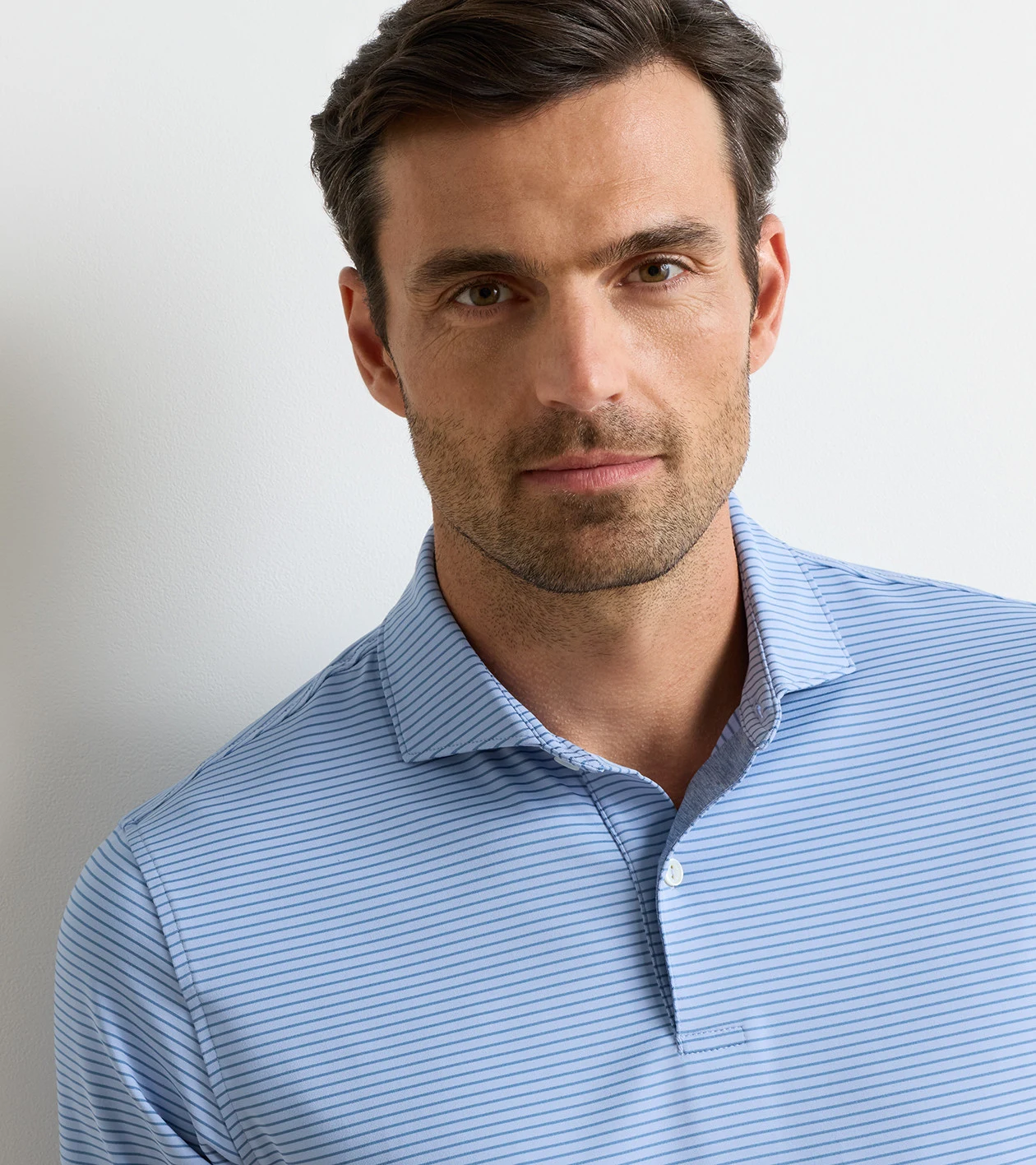Ballad Performance Jersey Polo in IRIS MIST - Alternate Image 4