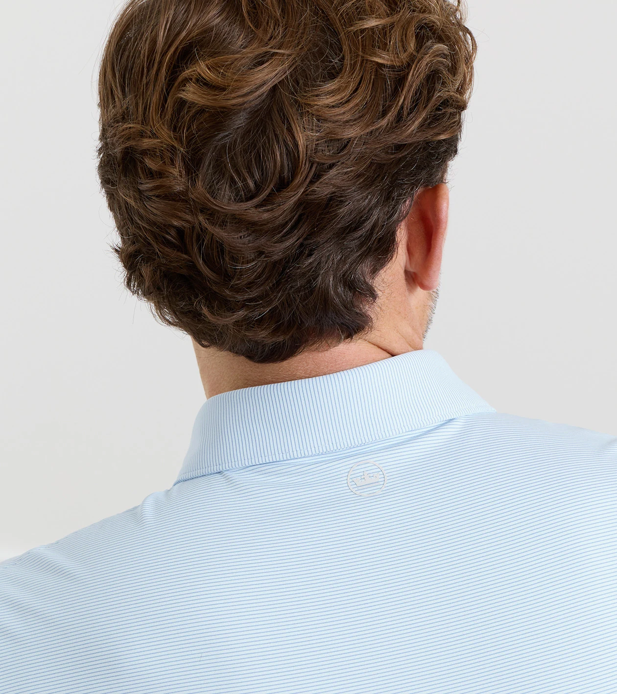 Treble Performance Jersey Polo in BLUE BRISK - Alternate Image 3