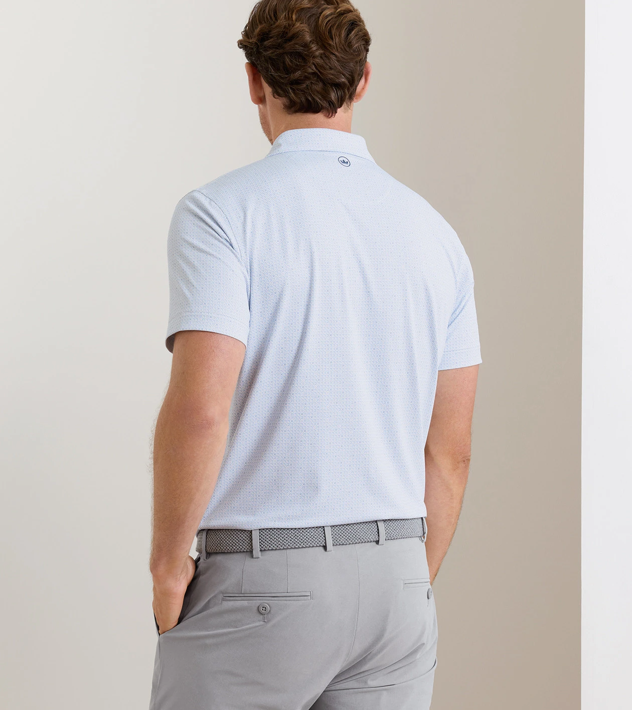 Alder Performance Jersey Polo in White - Alternate Image 2