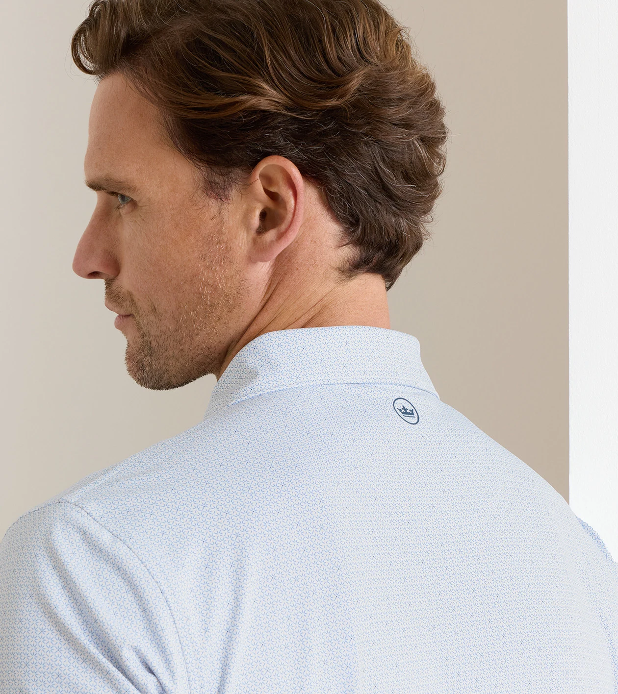 Alder Performance Jersey Polo in White - Alternate Image 3