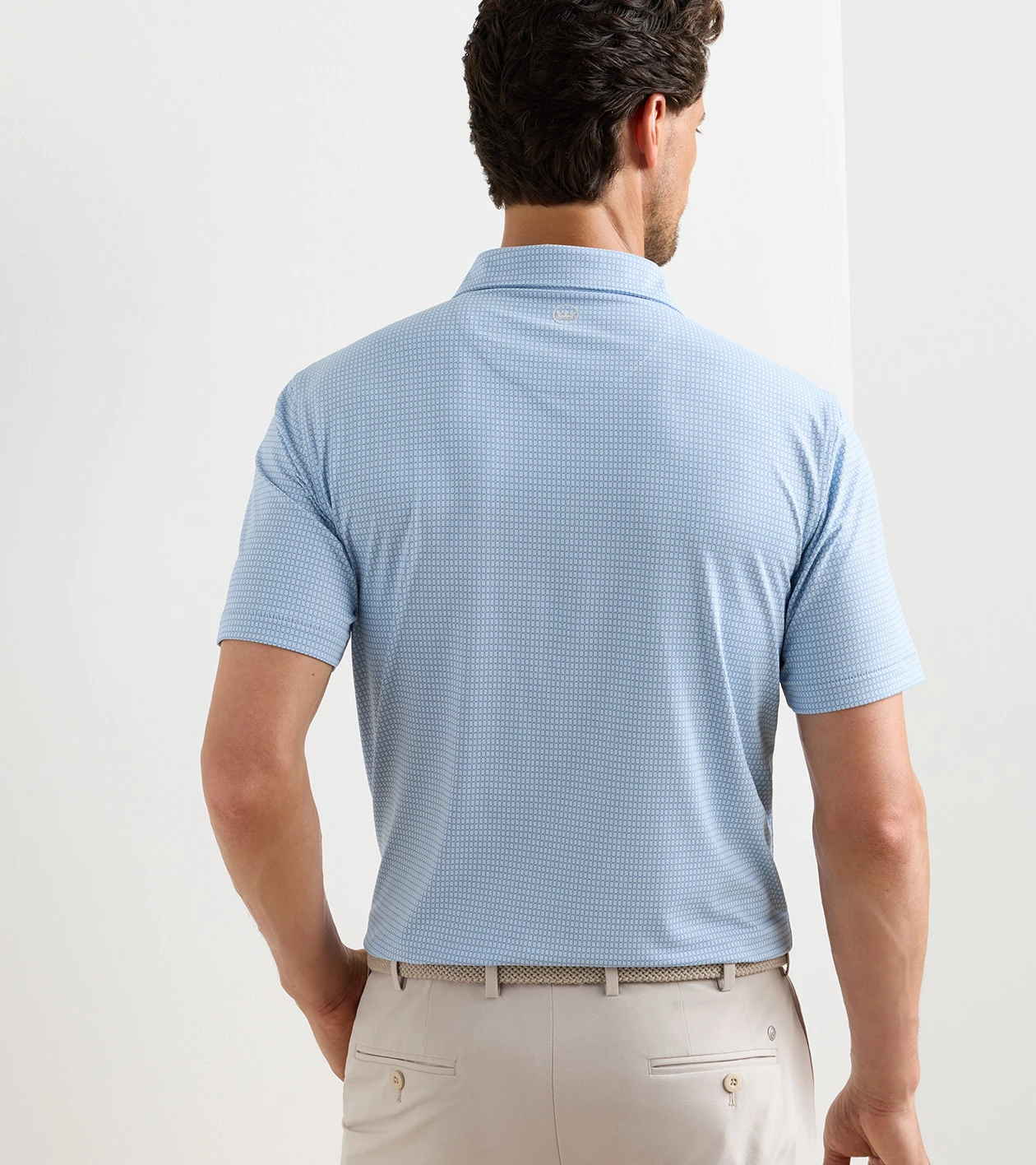 Ponte Performance Jersey Polo in Blue Frost - Alternate Image 2