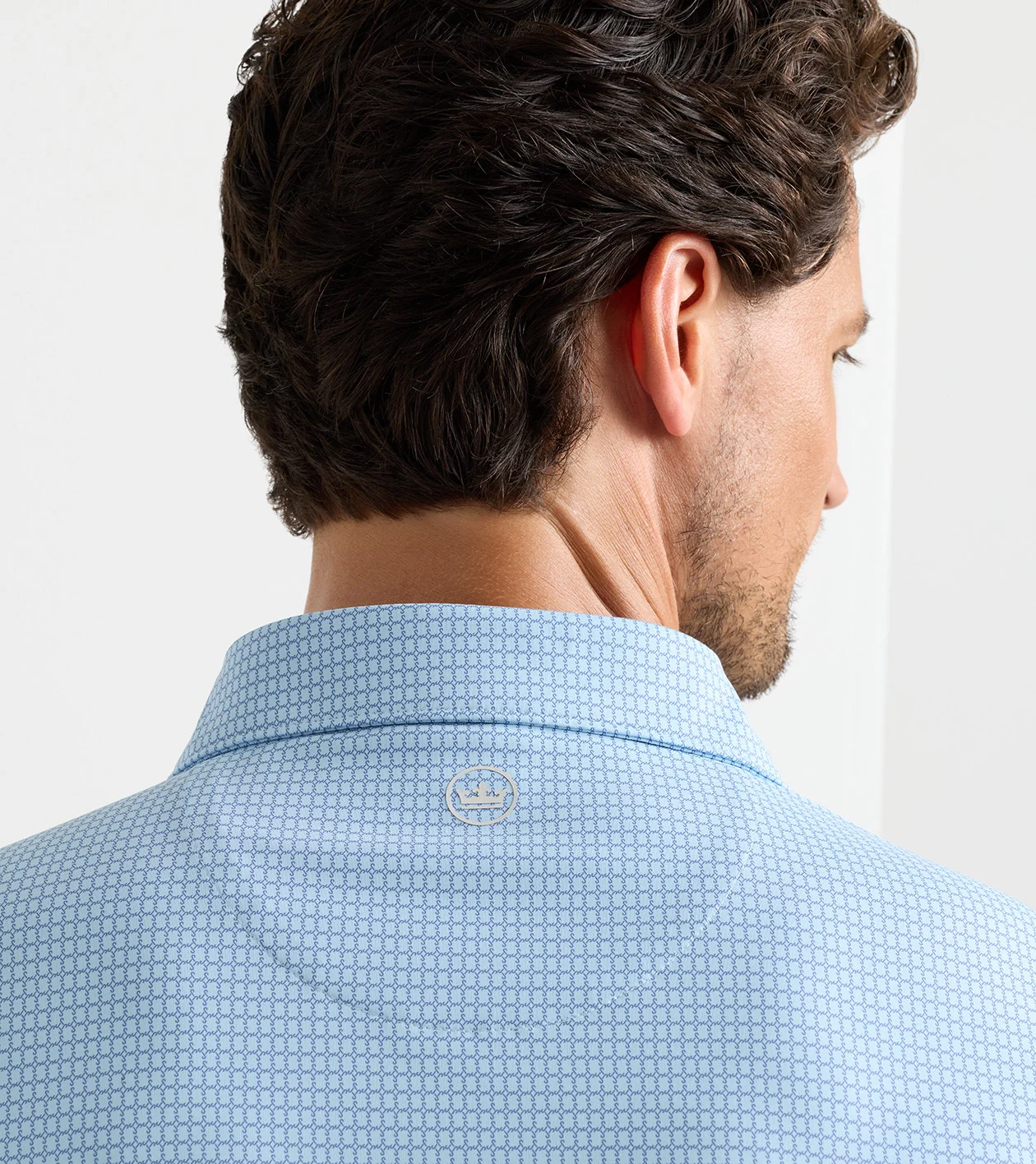 Ponte Performance Jersey Polo in Blue Frost - Alternate Image 3