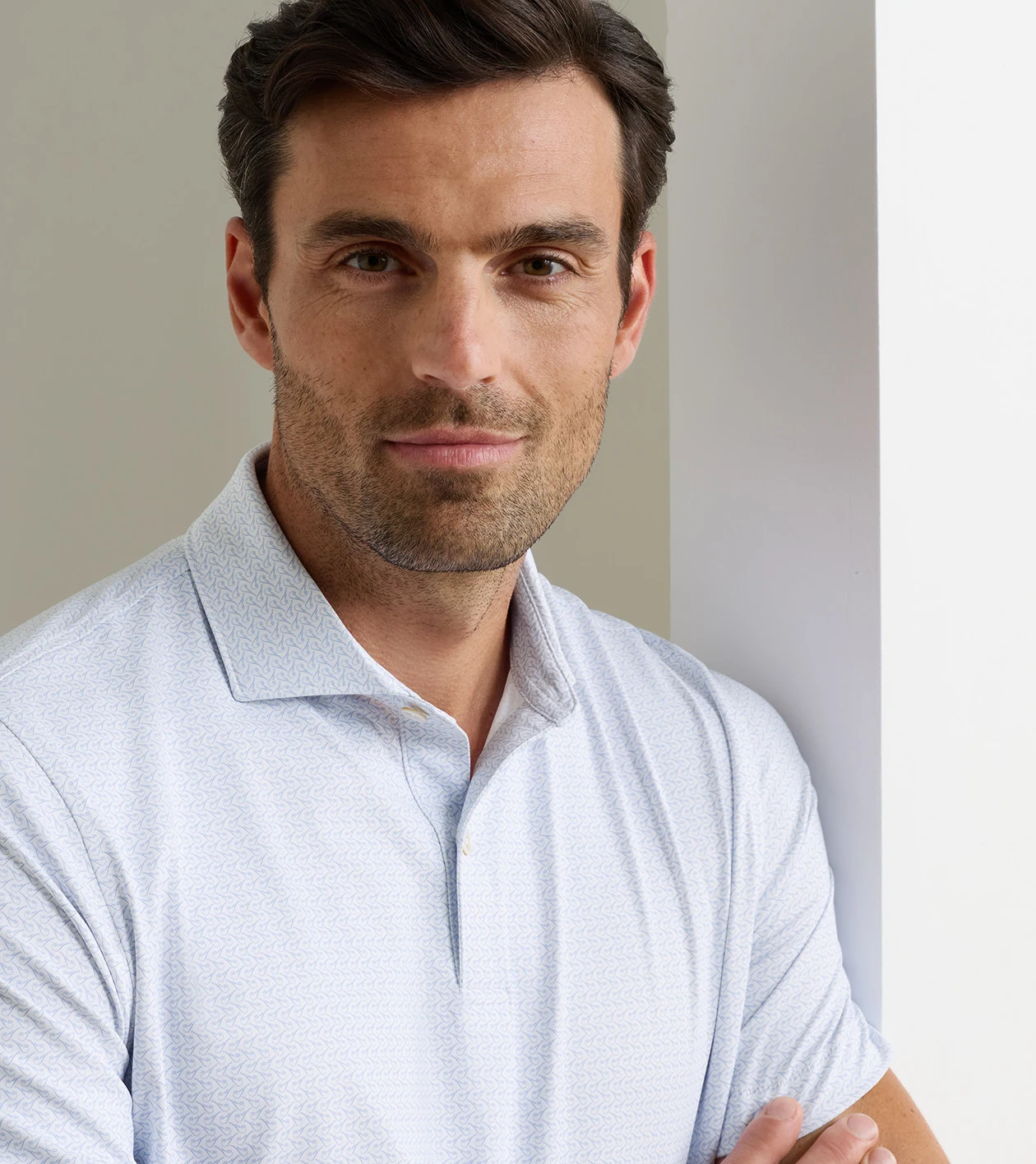 Briar Performance Jersey Polo in White - Alternate Image 4