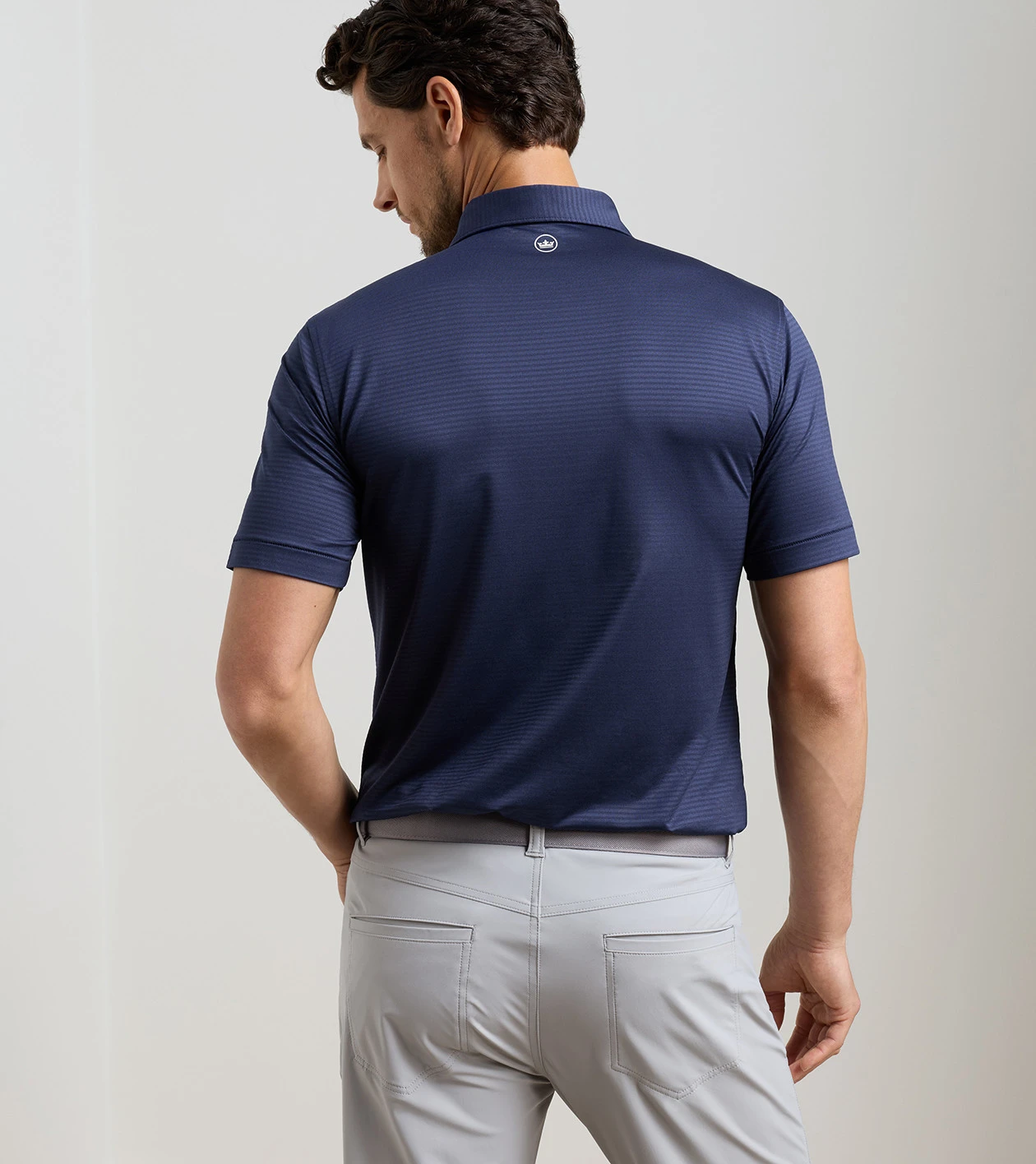 Empire Performance Jersey Polo in Navy - Alternate Image 2