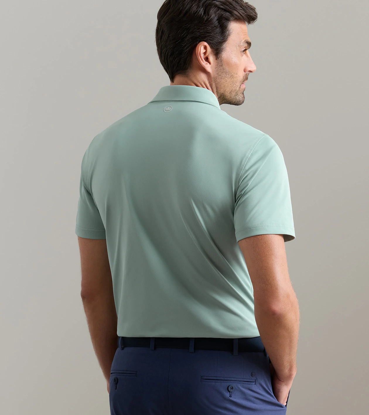 Soul Performance Mesh Polo in LIGHT WILLOW - Alternate Image 2