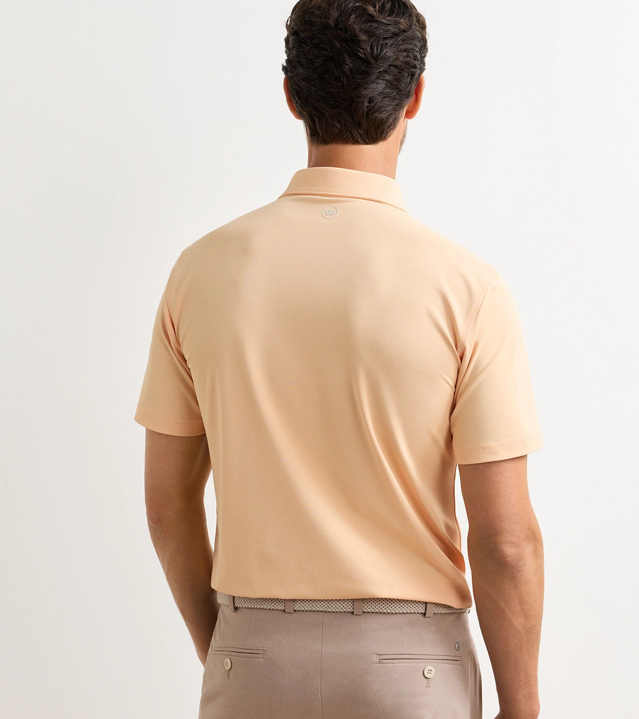 Soul Performance Mesh Polo in LIGHT ORANGE SORBET - Alternate Image 2