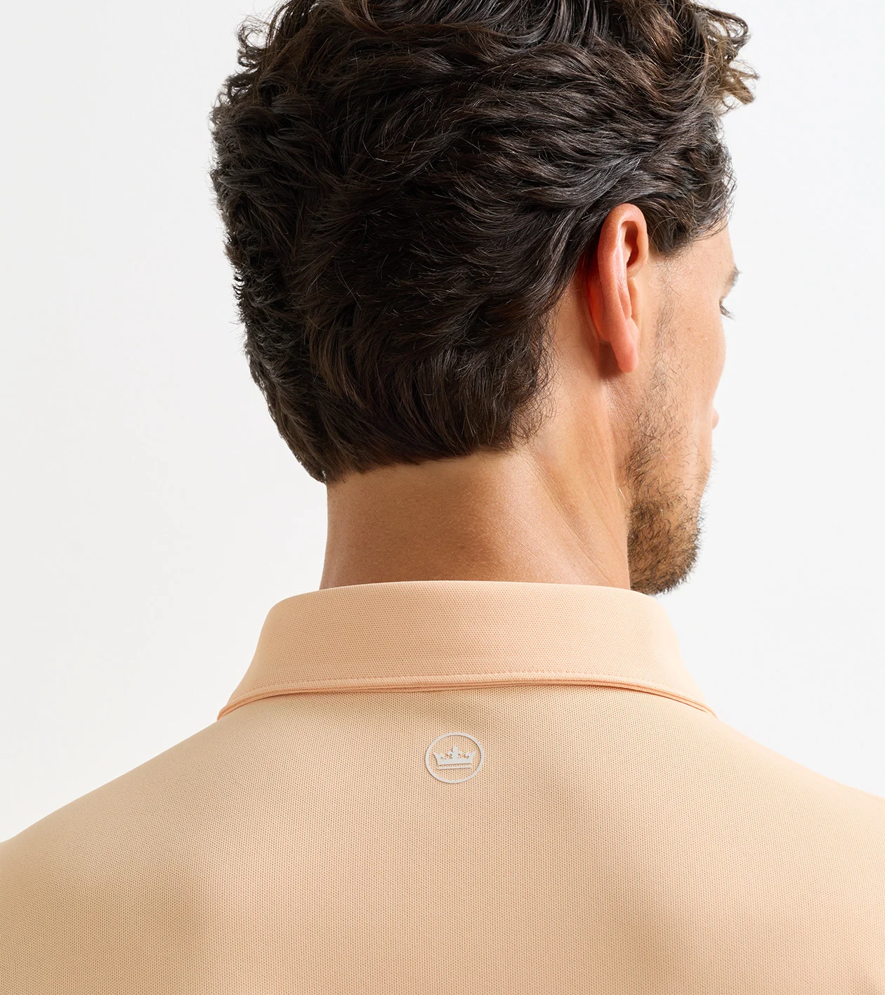 Soul Performance Mesh Polo in LIGHT ORANGE SORBET - Alternate Image 3