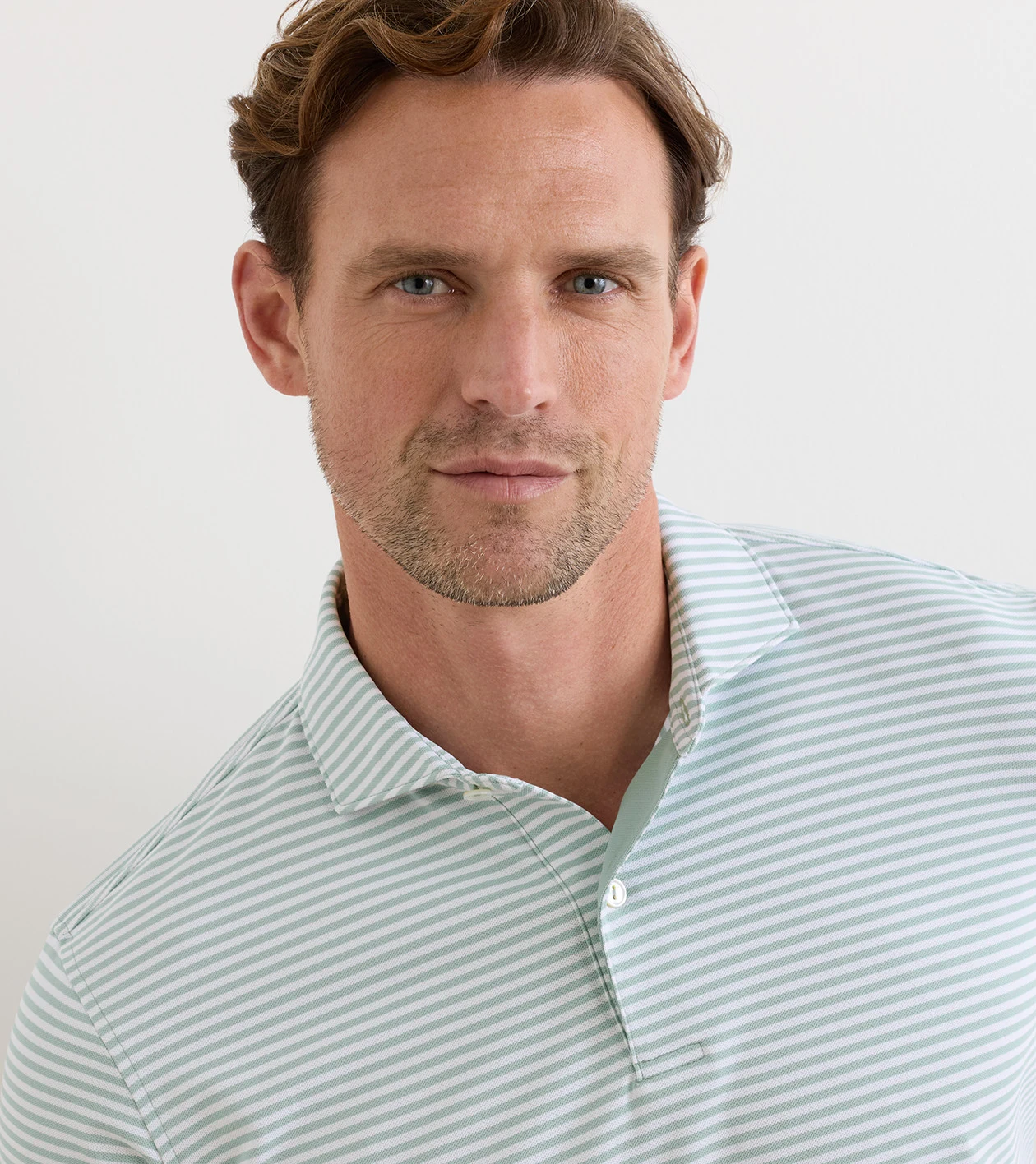Verse Performance Mesh Polo in LIGHT WILLOW - Alternate Image 4