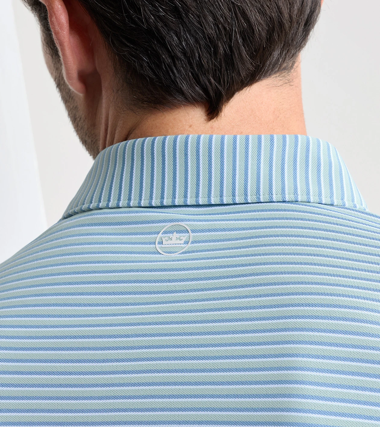 Tempo Performance Mesh Polo in LIGHT WILLOW - Alternate Image 3