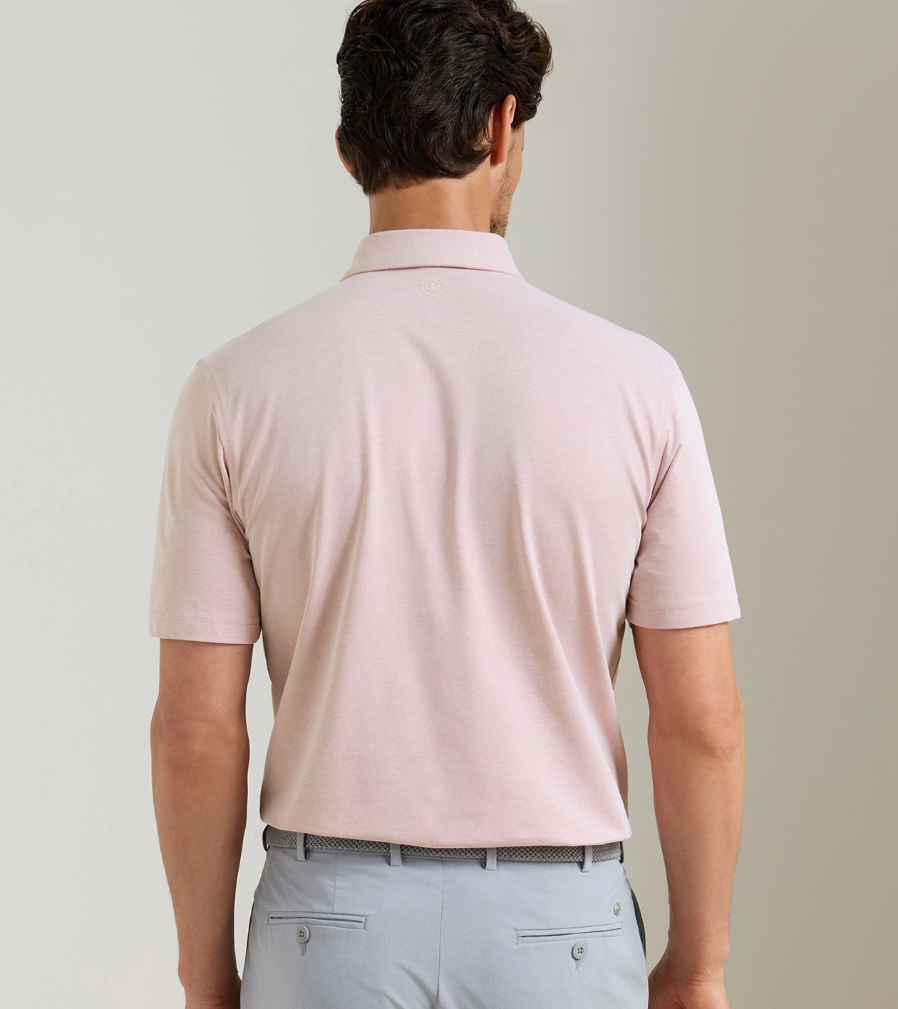 Albatross Cotton-Blend Piqu&eacute; Polo in FADED SCARLET - Alternate Image 2