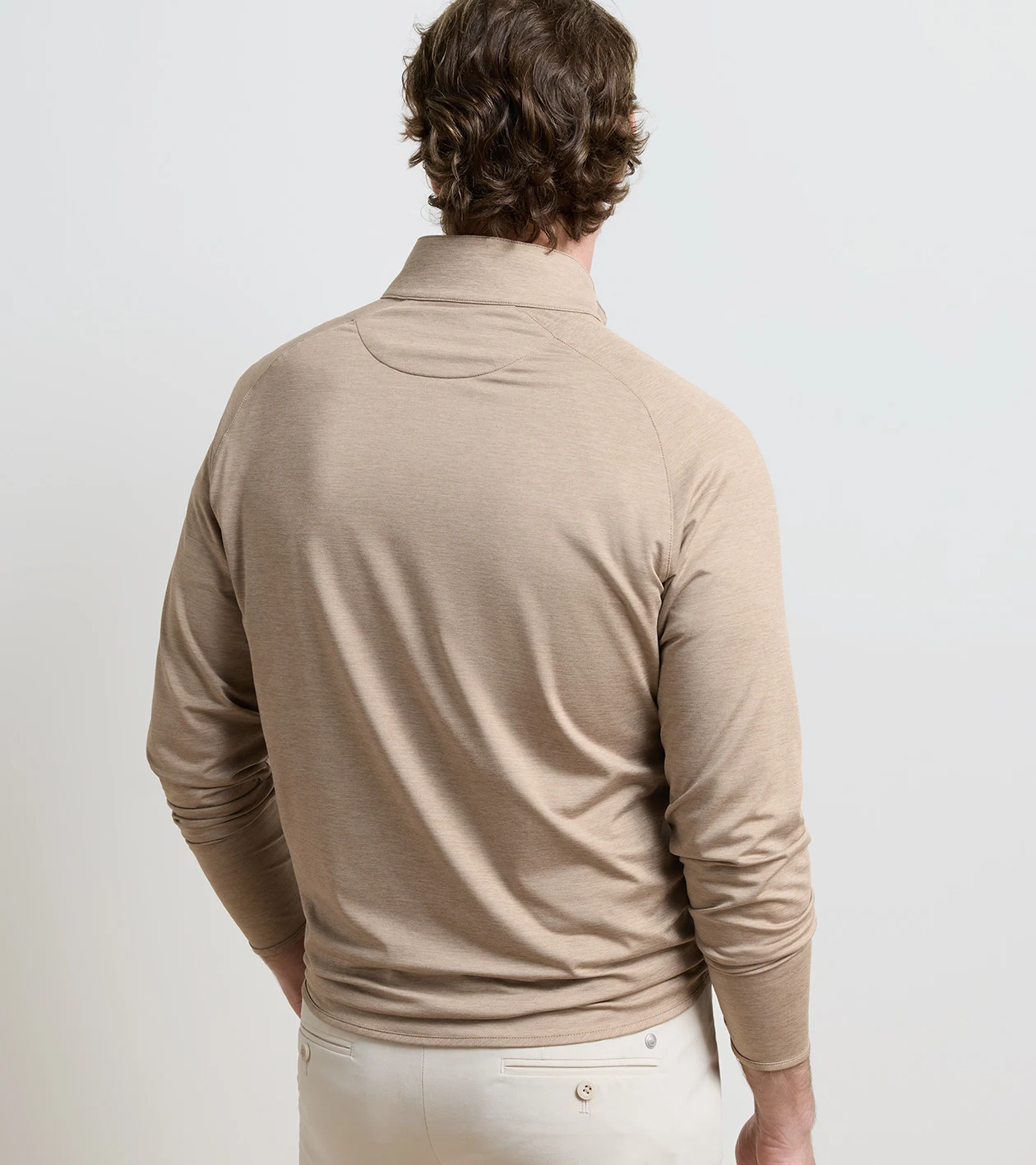 Stealth Performance Quarter-Zip in BISCOTTI - Alternate Image 2