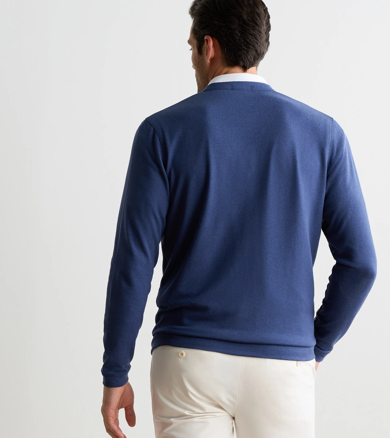 Latrobe Performance Button-Front Cardigan in Navy - Alternate Image 2