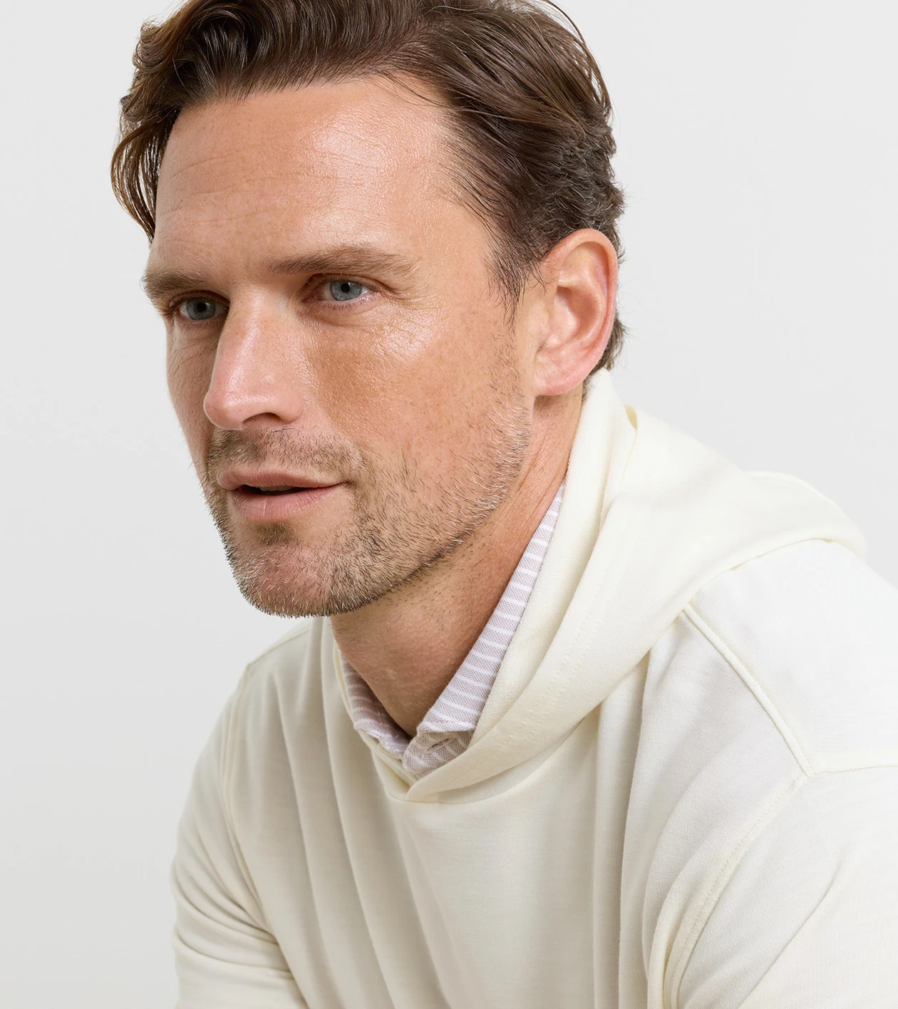 Excursionist Flex Knit Hoodie in Almond - Alternate Image 3