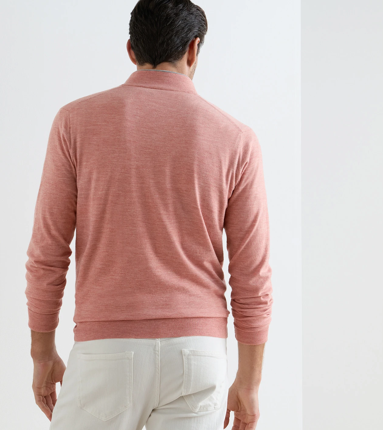 Excursionist Flex Quarter-Zip Sweater in FADED SCARLET - Alternate Image 2
