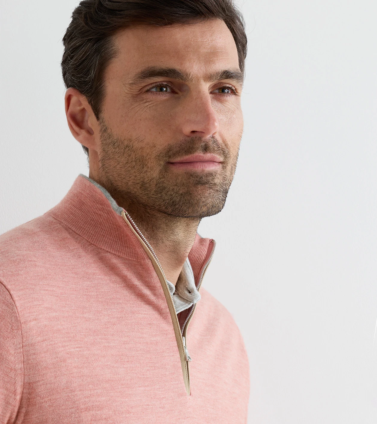 Excursionist Flex Quarter-Zip Sweater in FADED SCARLET - Alternate Image 3