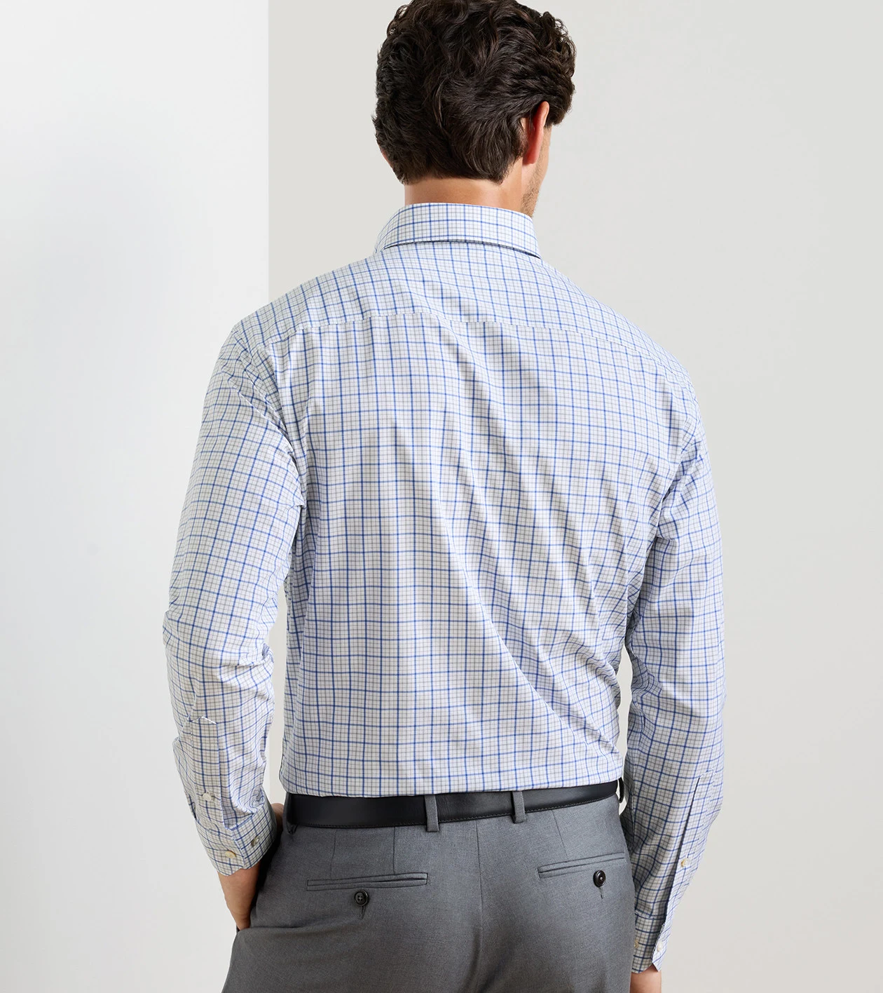 Canal Performance Poplin Sport Shirt in Dusk Blue - Alternate Image 2