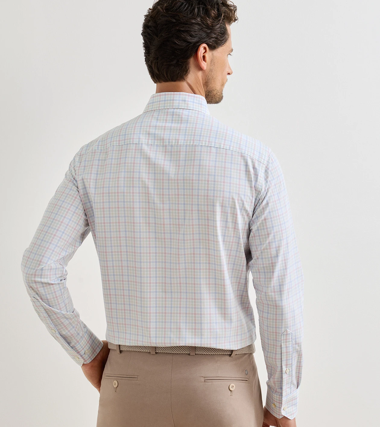 Basin Performance Poplin Sport Shirt in Multi - Alternate Image 2