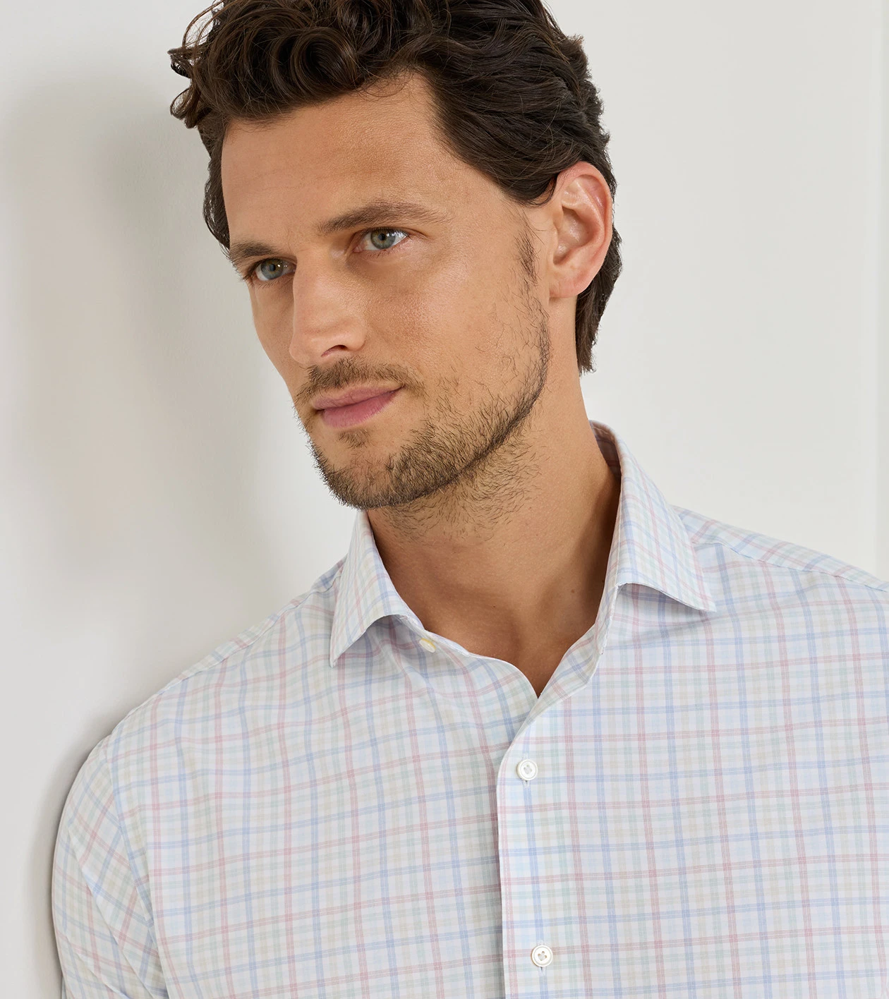 Basin Performance Poplin Sport Shirt in Multi - Alternate Image 3