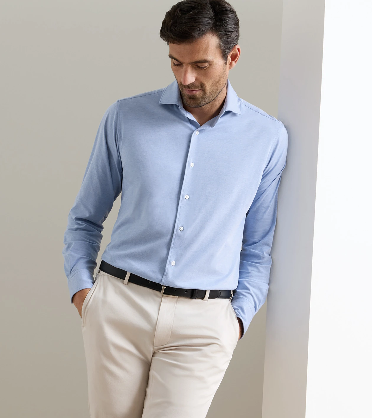 Excursionist Flex Solid Sport Shirt in Dusk Blue - Alternate Image 1