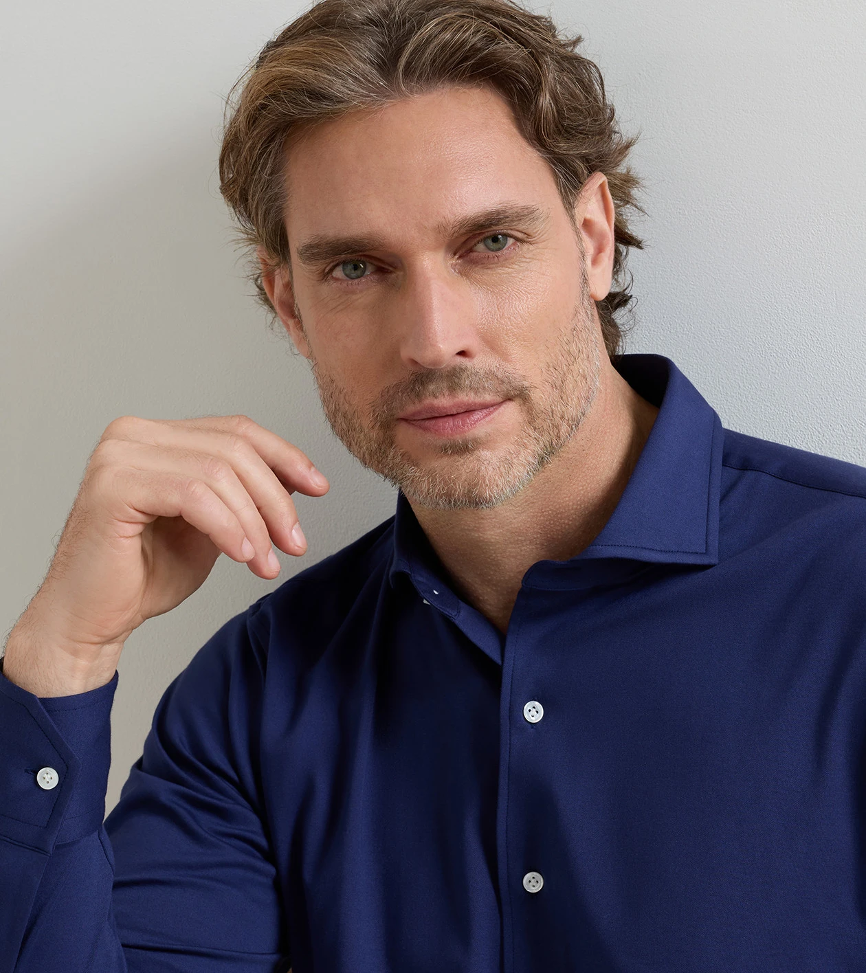 Excursionist Flex Solid Sport Shirt in Navy - Alternate Image 3