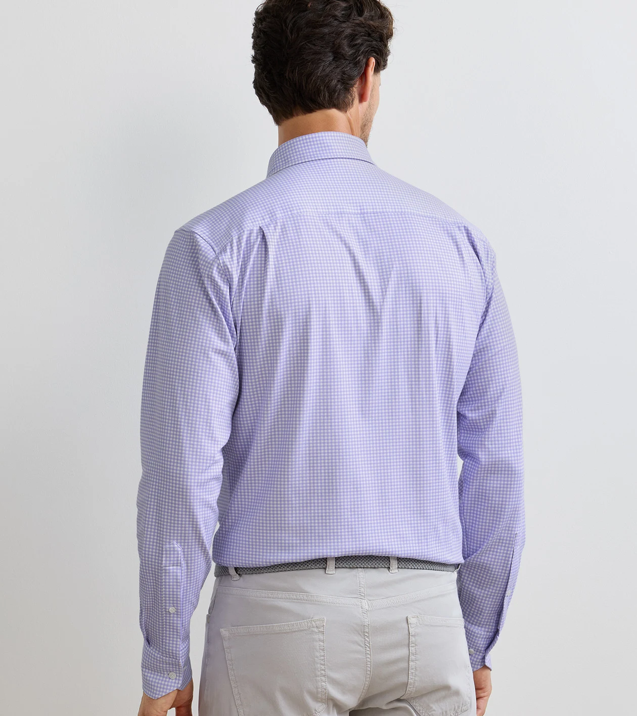 Excursionist Flex Gingham Sport Shirt in IRIS MIST - Alternate Image 2