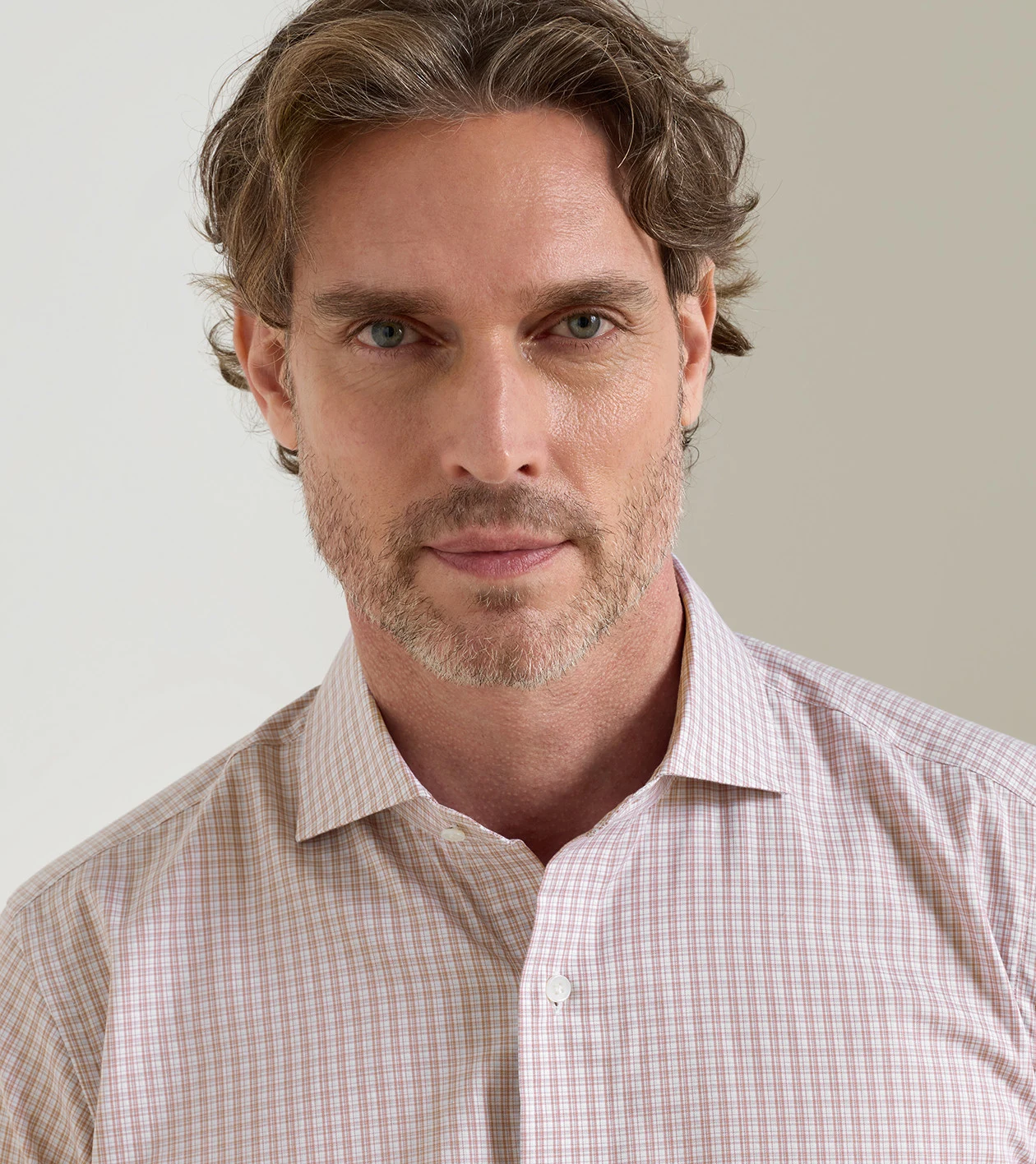 Dante Cotton Sport Shirt in ROSE QUARTZ - Alternate Image 3