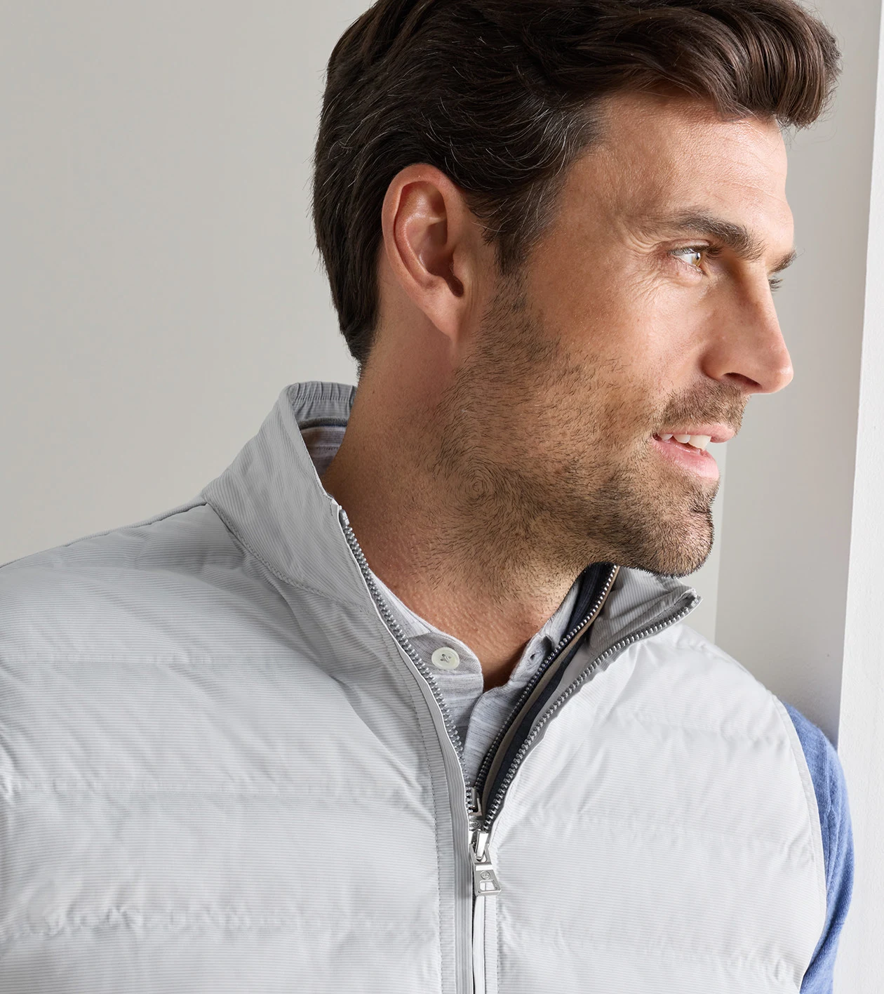 Winsome Hybrid Vest in British Grey - Alternate Image 4