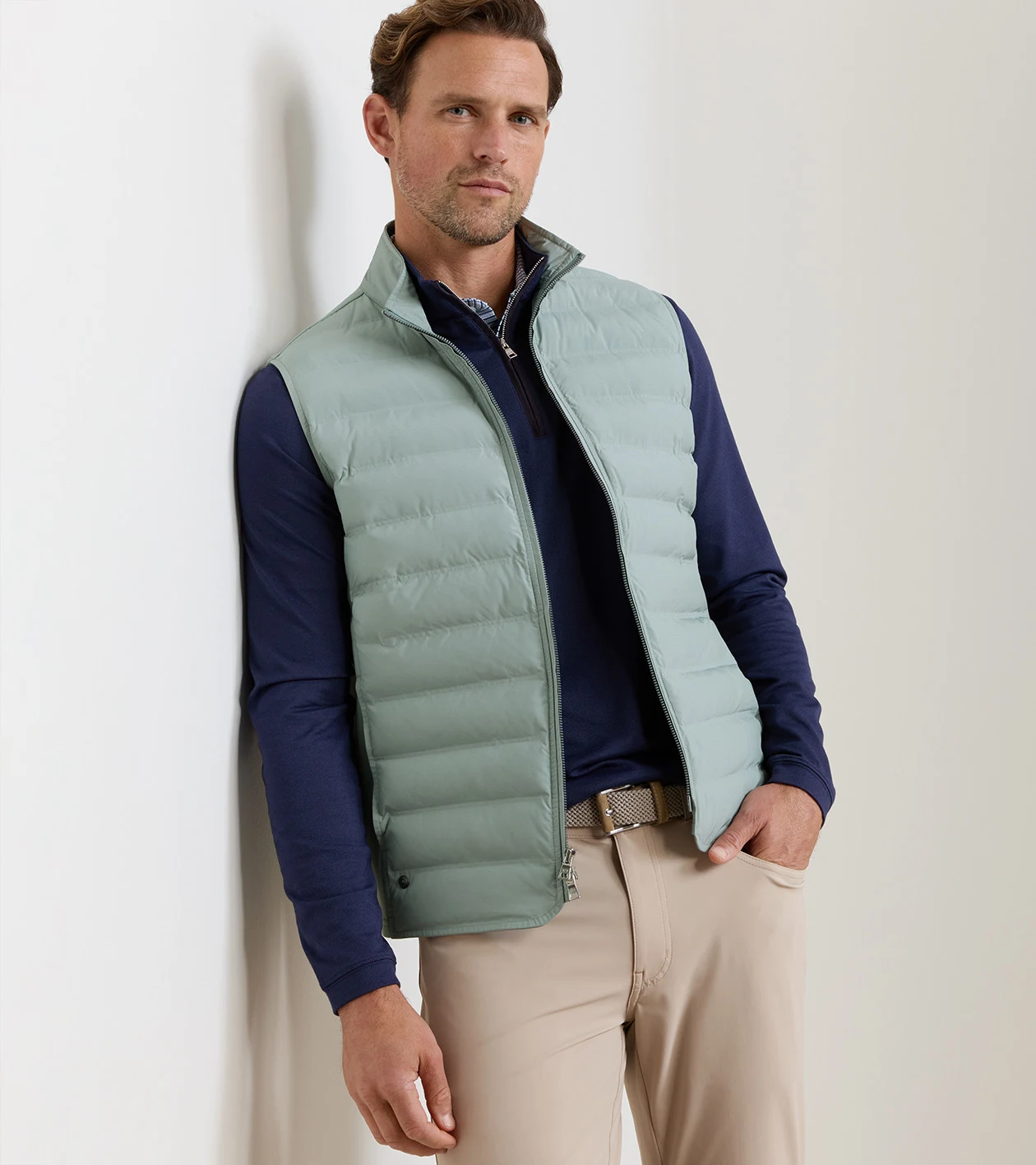 Winsome Hybrid Vest in Willow - Alternate Image 1