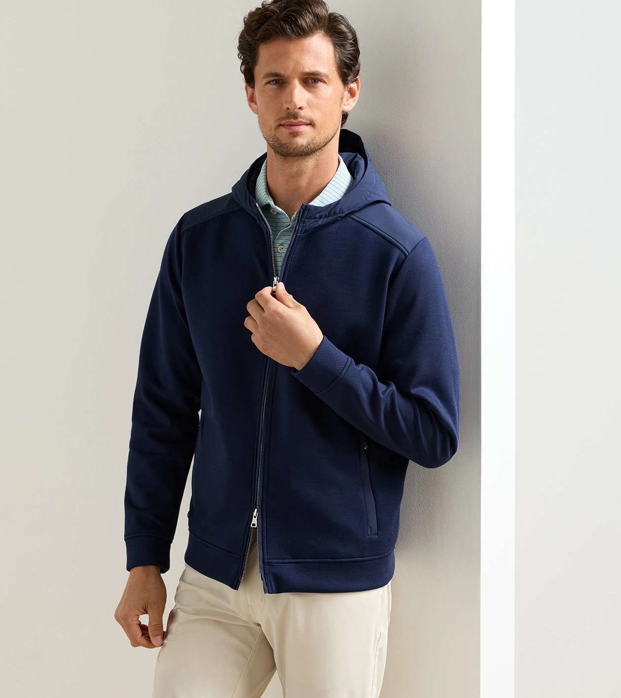 Winsome Hoodie Jacket in Navy - Alternate Image 1