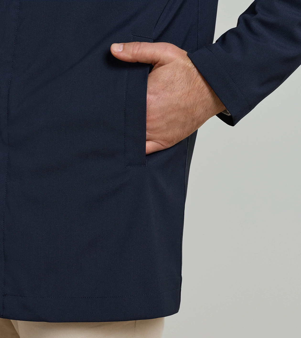 Madison City Coat in Navy - Alternate Image 3