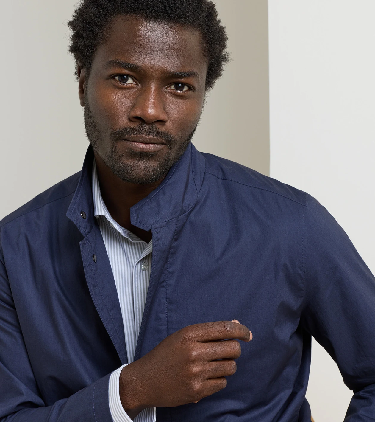 Mayfair Zip Blazer in Navy - Alternate Image 5