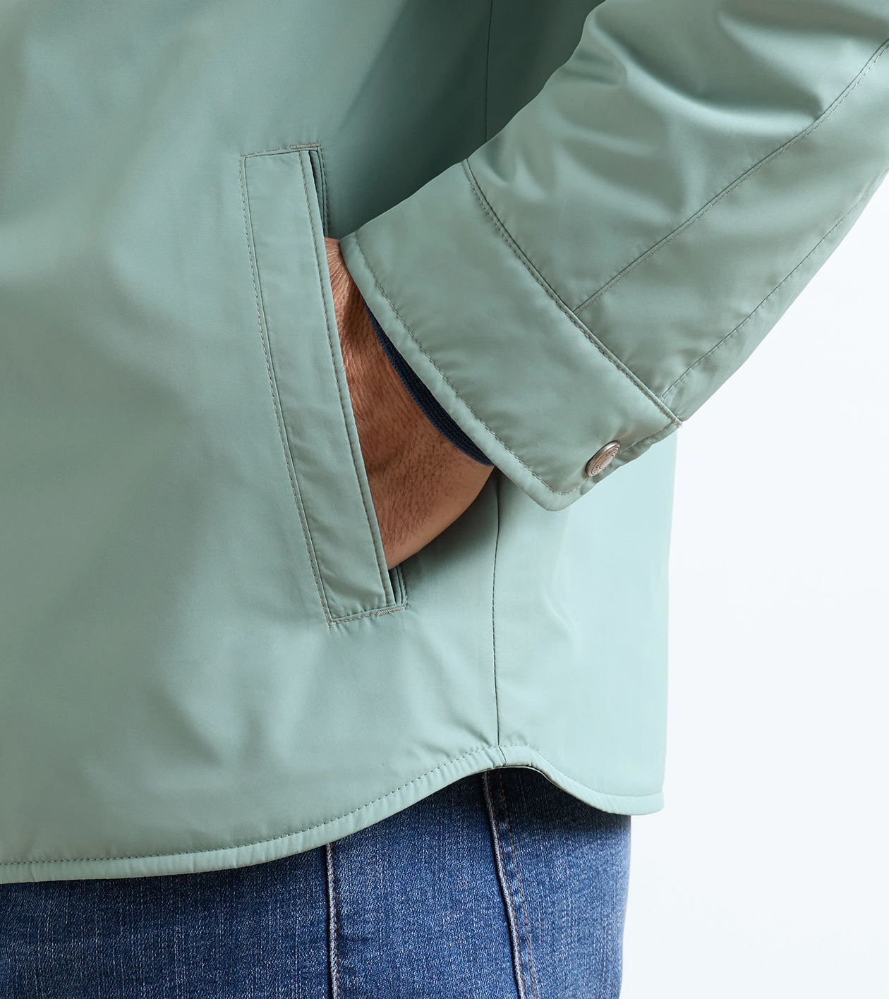 Brighton Shirt Jacket in Willow - Alternate Image 3
