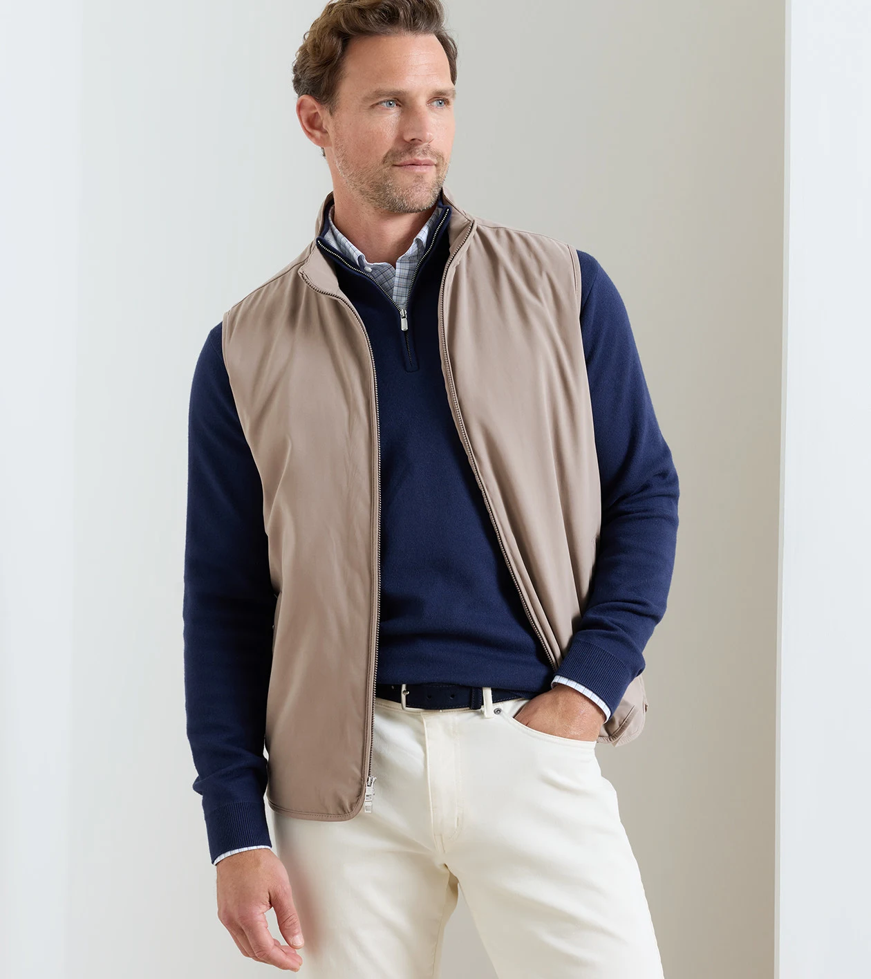 Bleecker Vest in BISCOTTI - Alternate Image 1