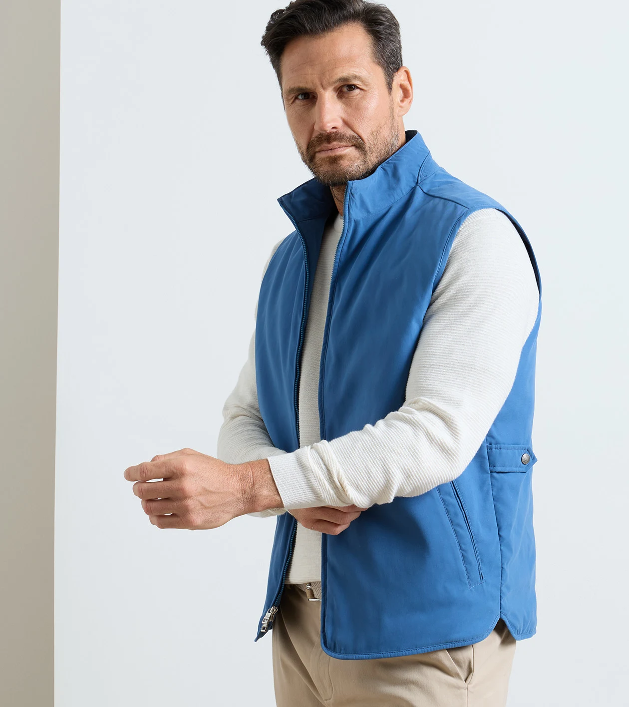 Bleecker Vest in Windsor Blue - Alternate Image 1