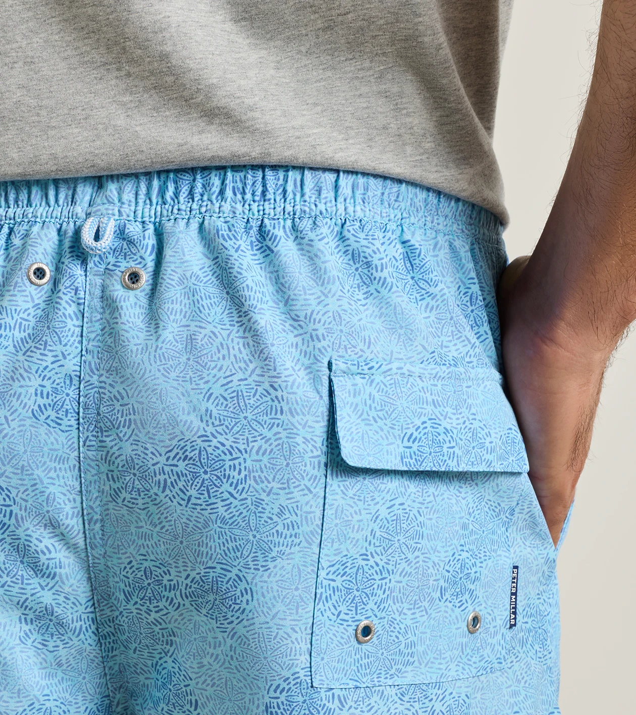 Sand Dollars Swim Trunk in SEAPORT BLUE - Alternate Image 4