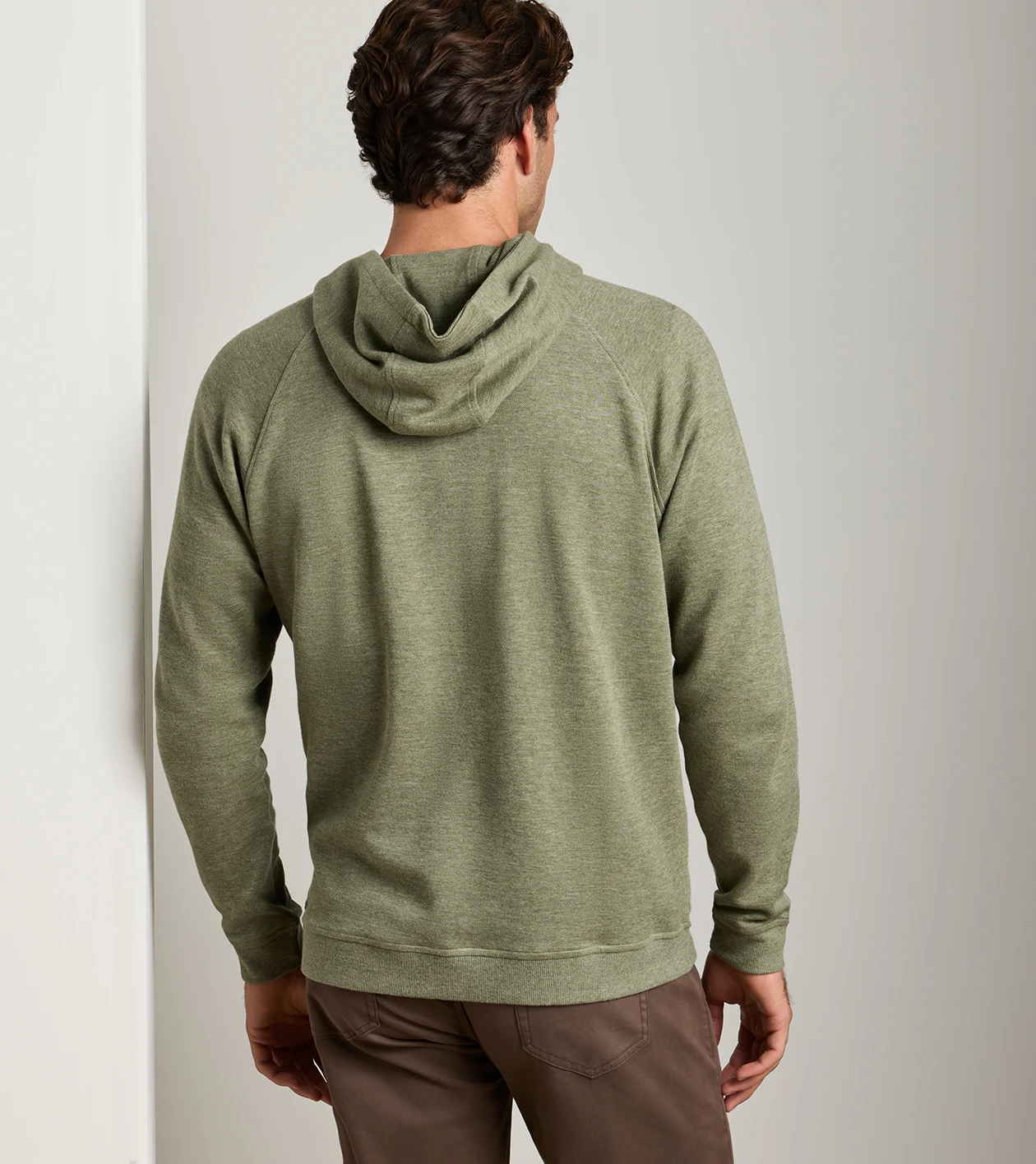 Crown Comfort Knit Hoodie in FATIGUE - Alternate Image 2