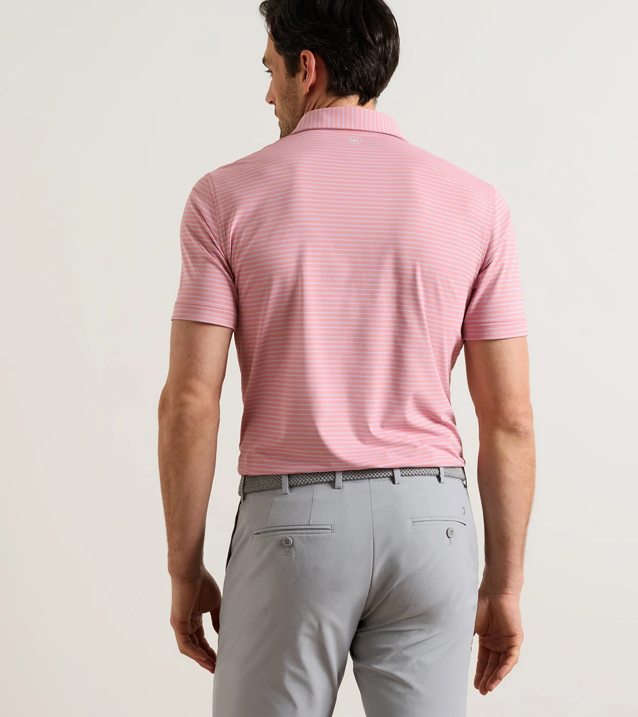 Keynote Performance Jersey Polo in MELROSE PINK - Alternate Image 2