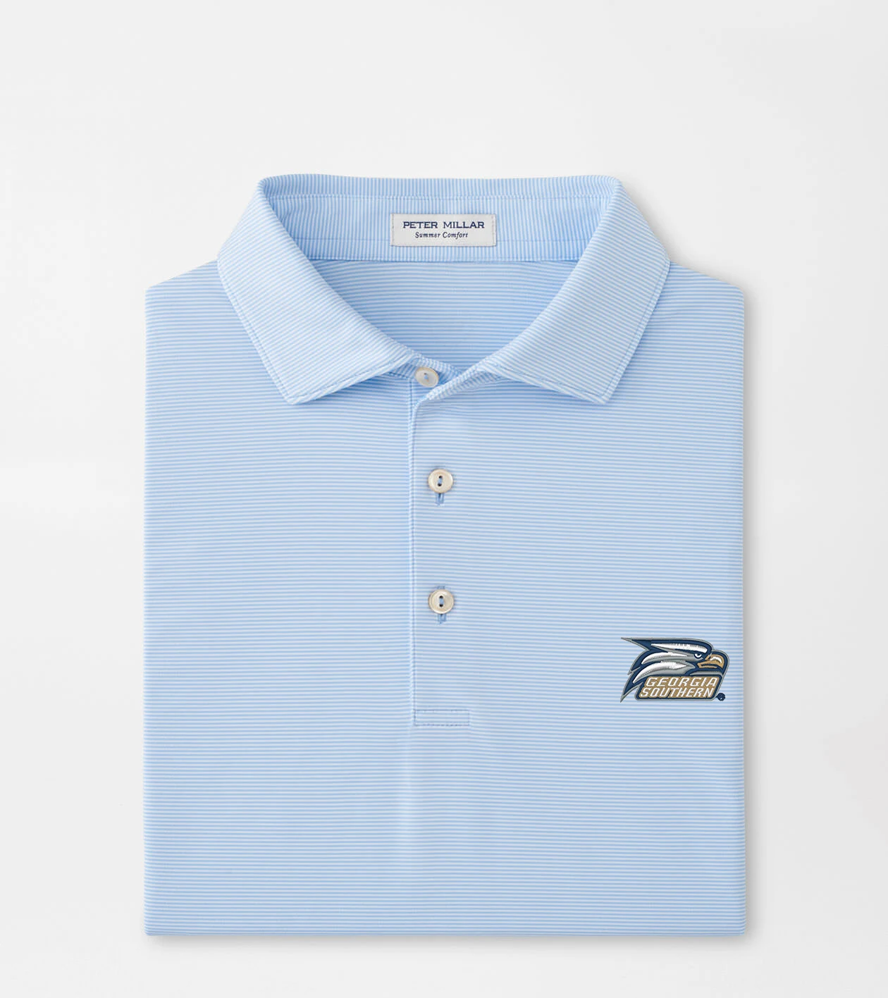 Georgia Southern Jubilee Performance Jersey Polo in Cottage Blue