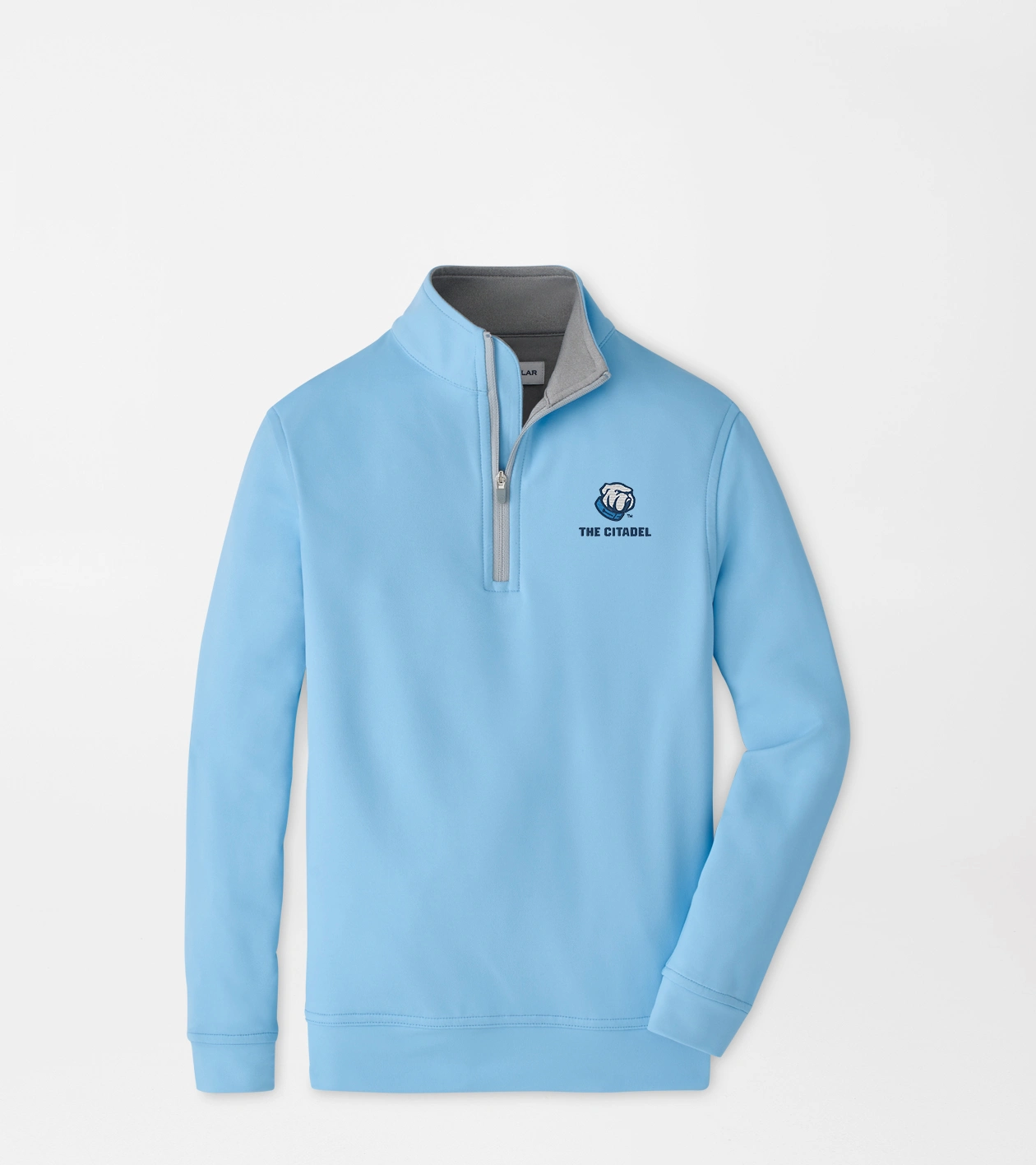 The Citadel Perth Youth Performance Quarter-Zip in Cottage Blue