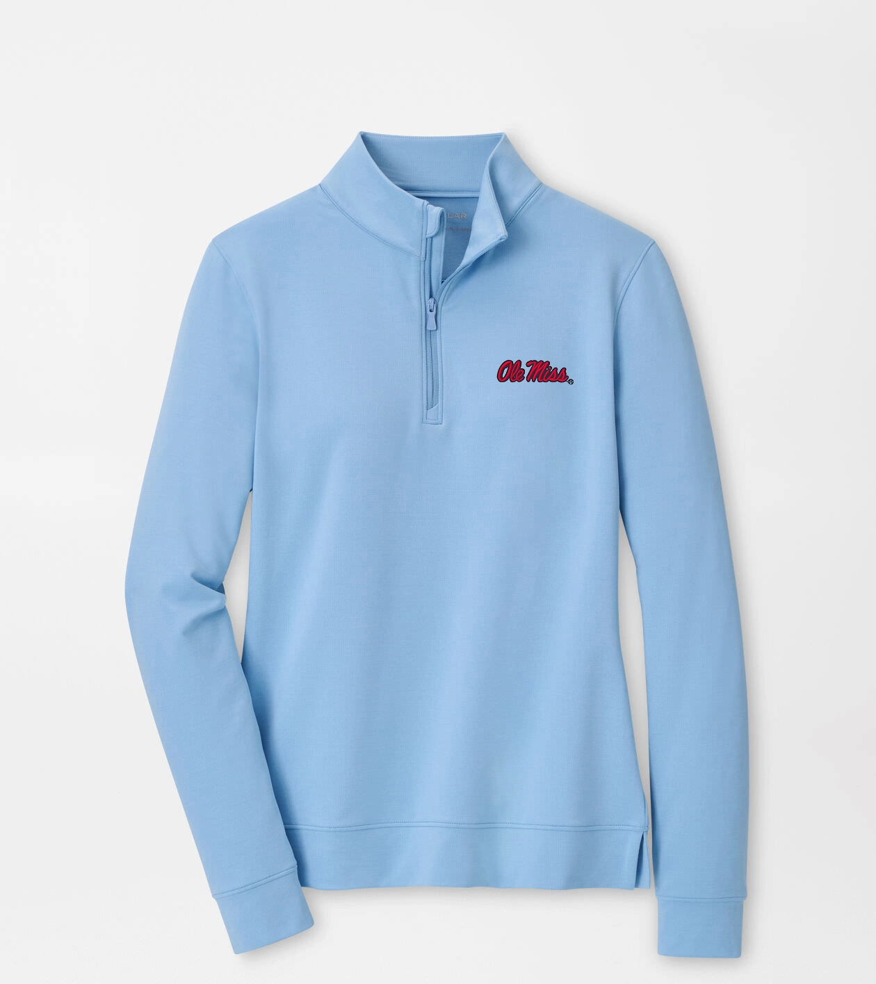 Ole Miss Women's Perth Performance Pullover in Cottage Blue