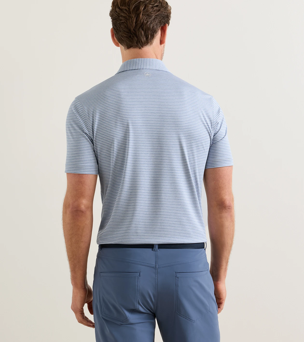 Timbre Performance Jersey Polo in GREY MIST - Alternate Image 2