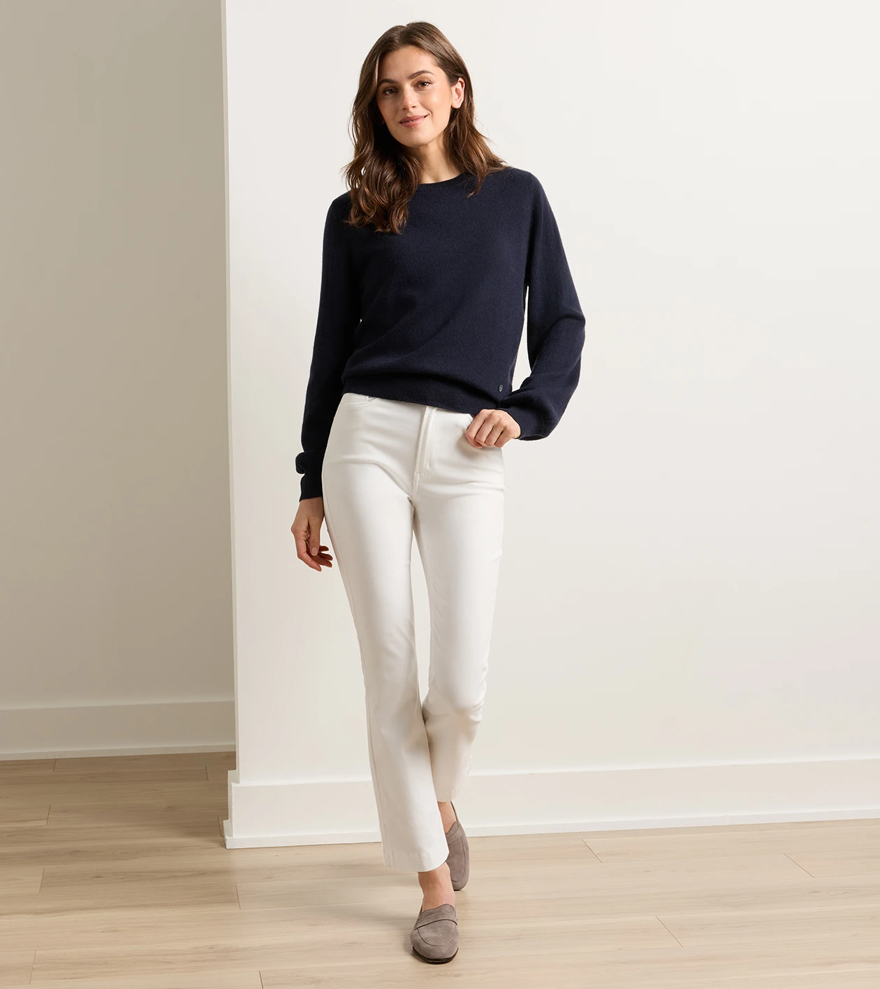 Karlie Kick Flare Pant in White - Alternate Image 1