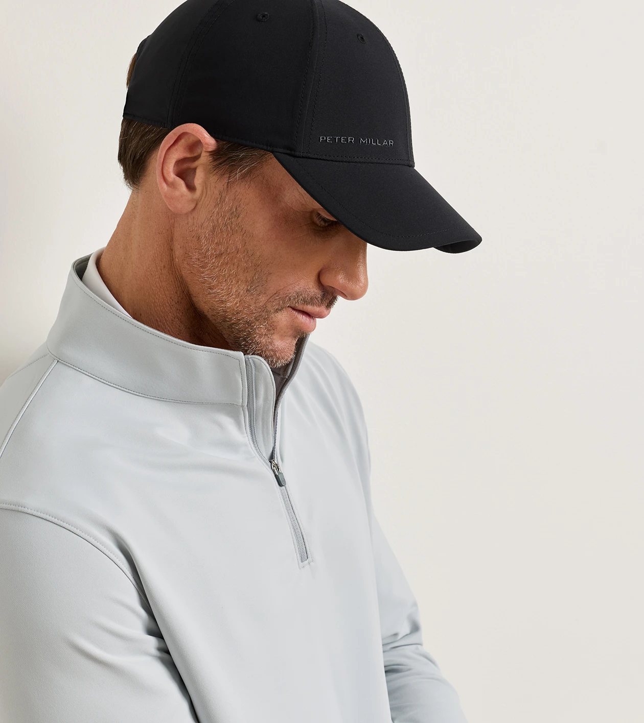 Perth Performance Quarter-Zip in British Grey - Alternate Image 4