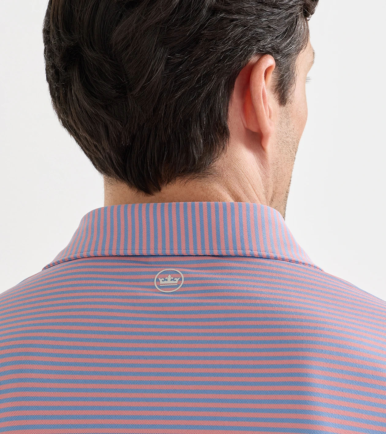 Verse Performance Mesh Polo in WINDY BLUE / MELROSE PINK - Alternate Image 3