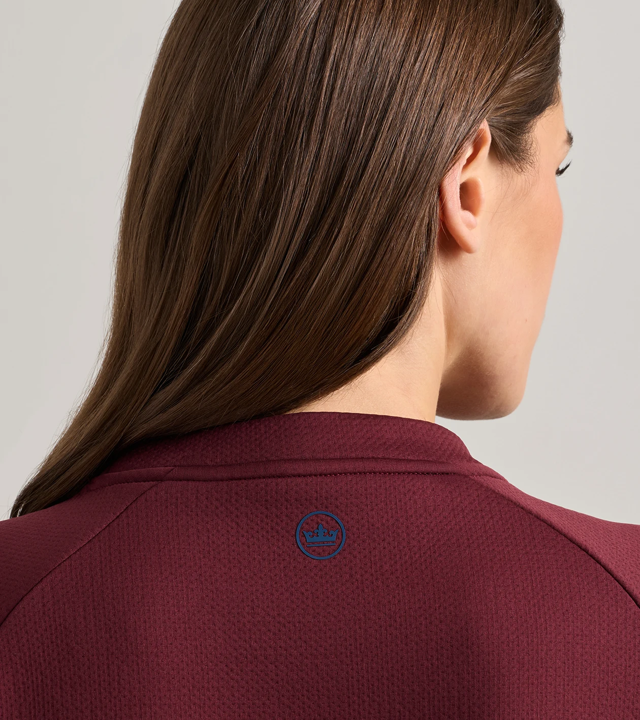 Lumi-Knit Performance Crewneck in OX BLOOD - Alternate Image 3