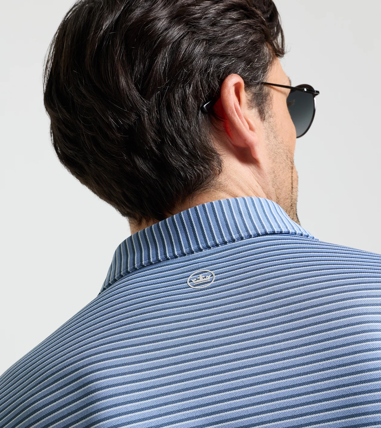 Tempo Performance Mesh Polo in WINDY BLUE - Alternate Image 3