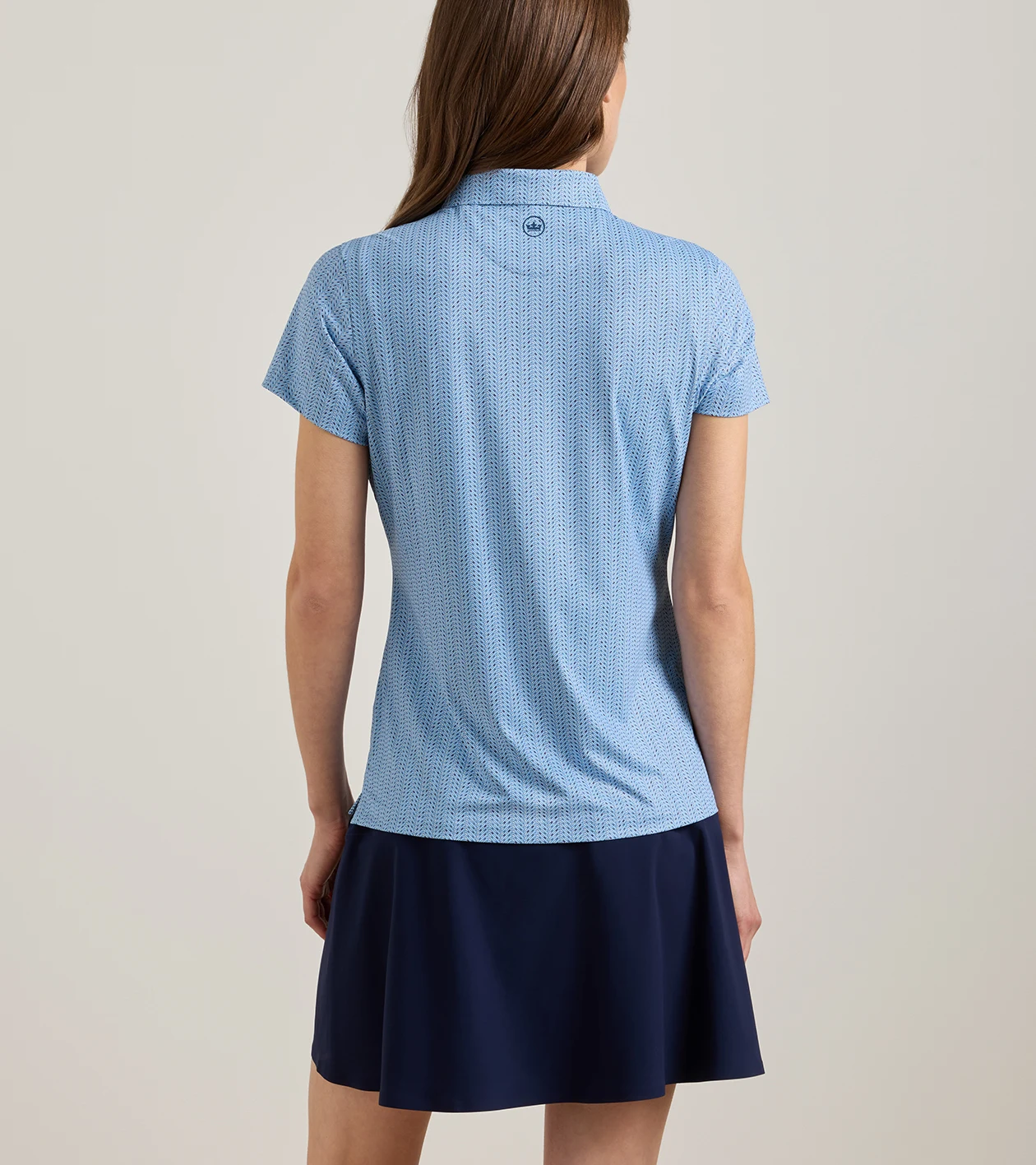Herringbone Tees Short-Sleeve Jersey Polo in Multi - Alternate Image 2